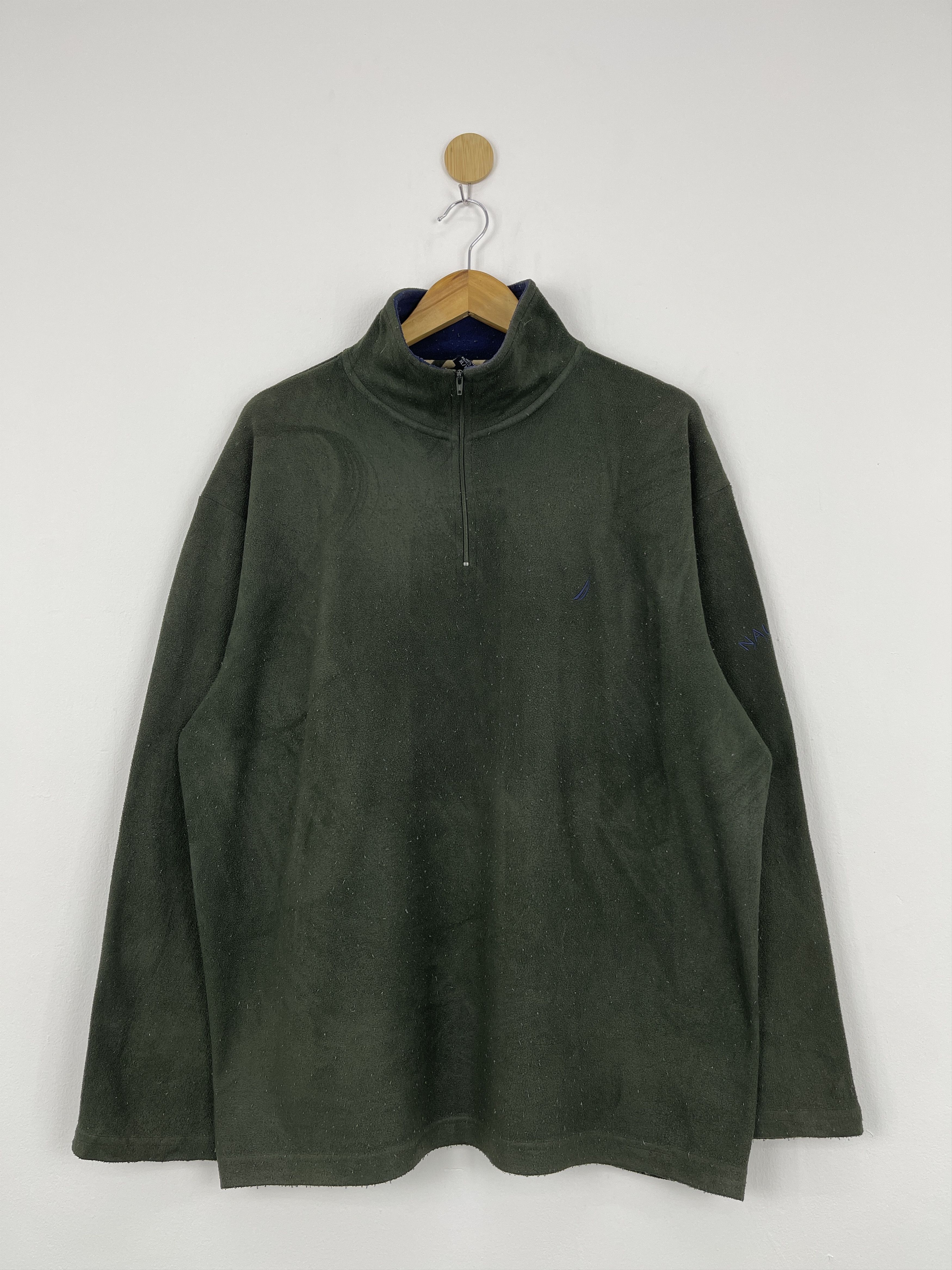 Nautica Vintage 90s Nautica Fleece Half Zipper Jacket Large JA0006 Size US XL / EU 56 / 4 - 1 Thumbnail