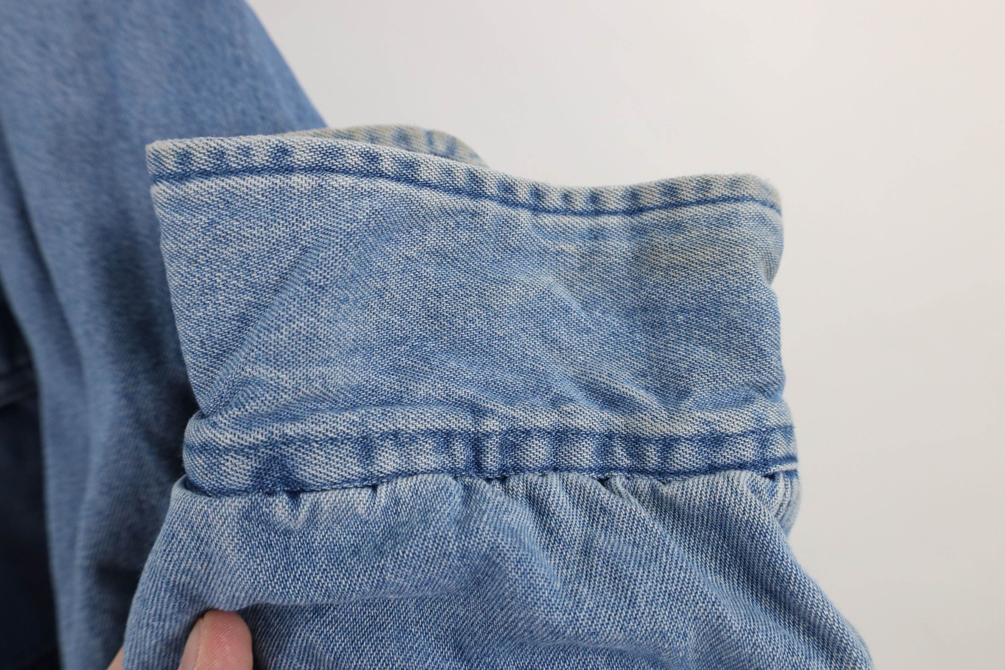 Vintage Vintage 90s Streetwear Lined Denim Jean Button Shirt Jacket Size US XL / EU 56 / 4 - 11 Thumbnail