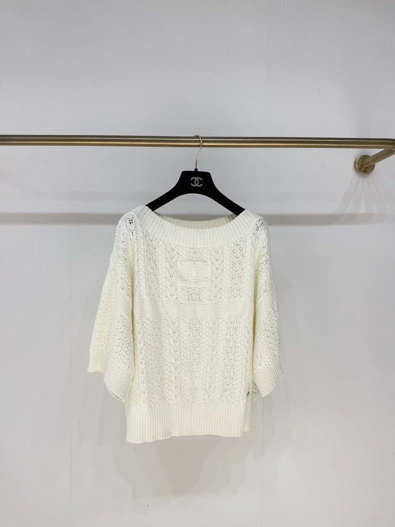 Chanel Chanel Coco Beach Knit Crop Top - dmc Size US M / EU 48-50 / 2 - 1 Thumbnail