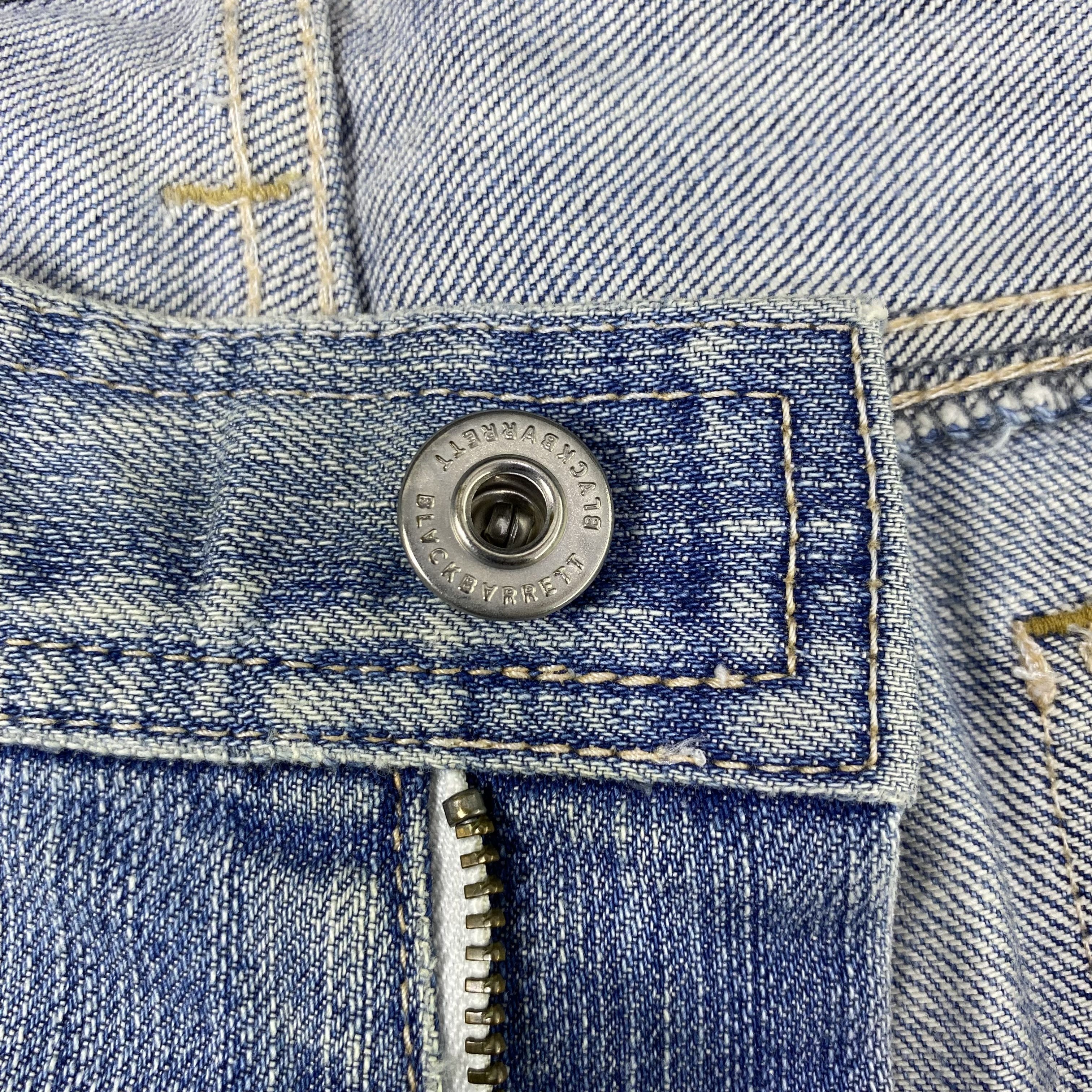 Black Barrett × Jean × Neil Barrett Black Barrett by Neil Barrett Blue Wash Jeans-J1188 Size US 32 / EU 48 - 8 Thumbnail