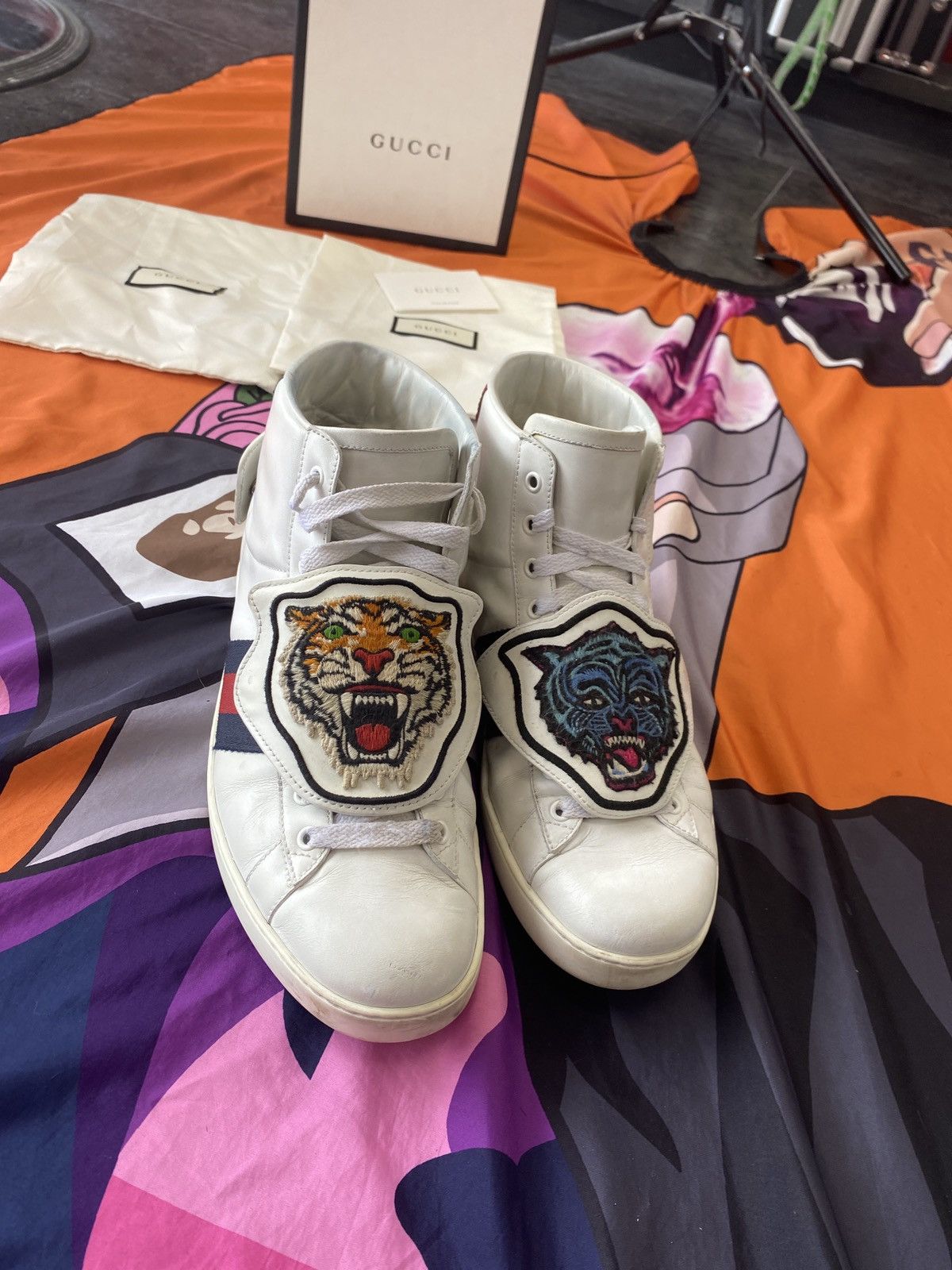Gucci Gucci ace high removable patches Size US 10 / EU 43 - 5 Thumbnail