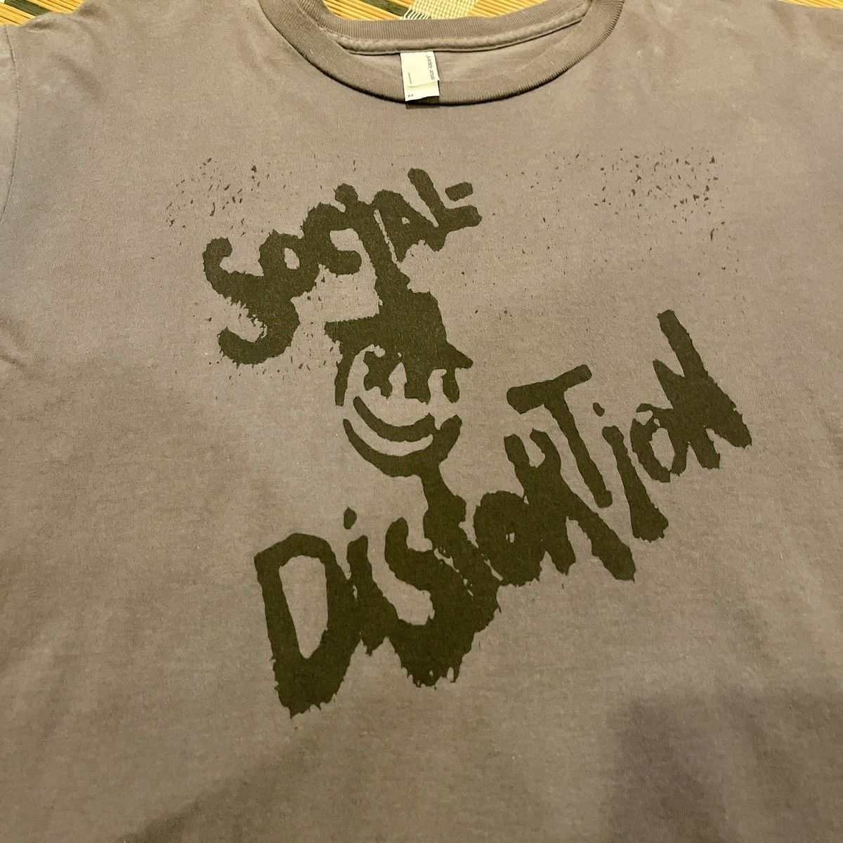 Band Tees × Vintage VTG 00’s Social Distortion Ringer Crop💀🎩 Size US M / EU 48-50 / 2 - 2 Thumbnail