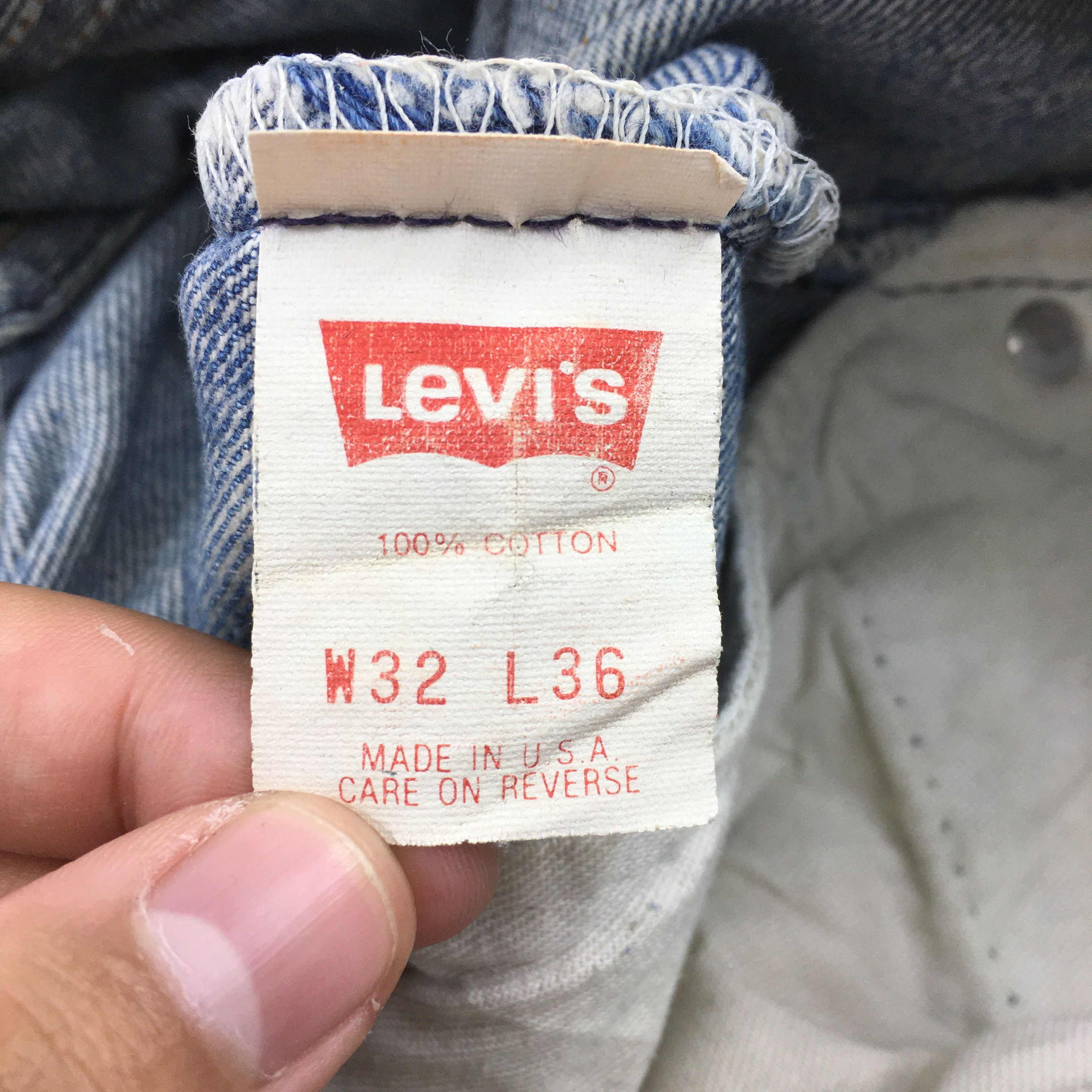 Levi's Size 29x31 Vintage 90's Levi's 501 High Rise Jeans S1748 Size 29" - 14 Thumbnail