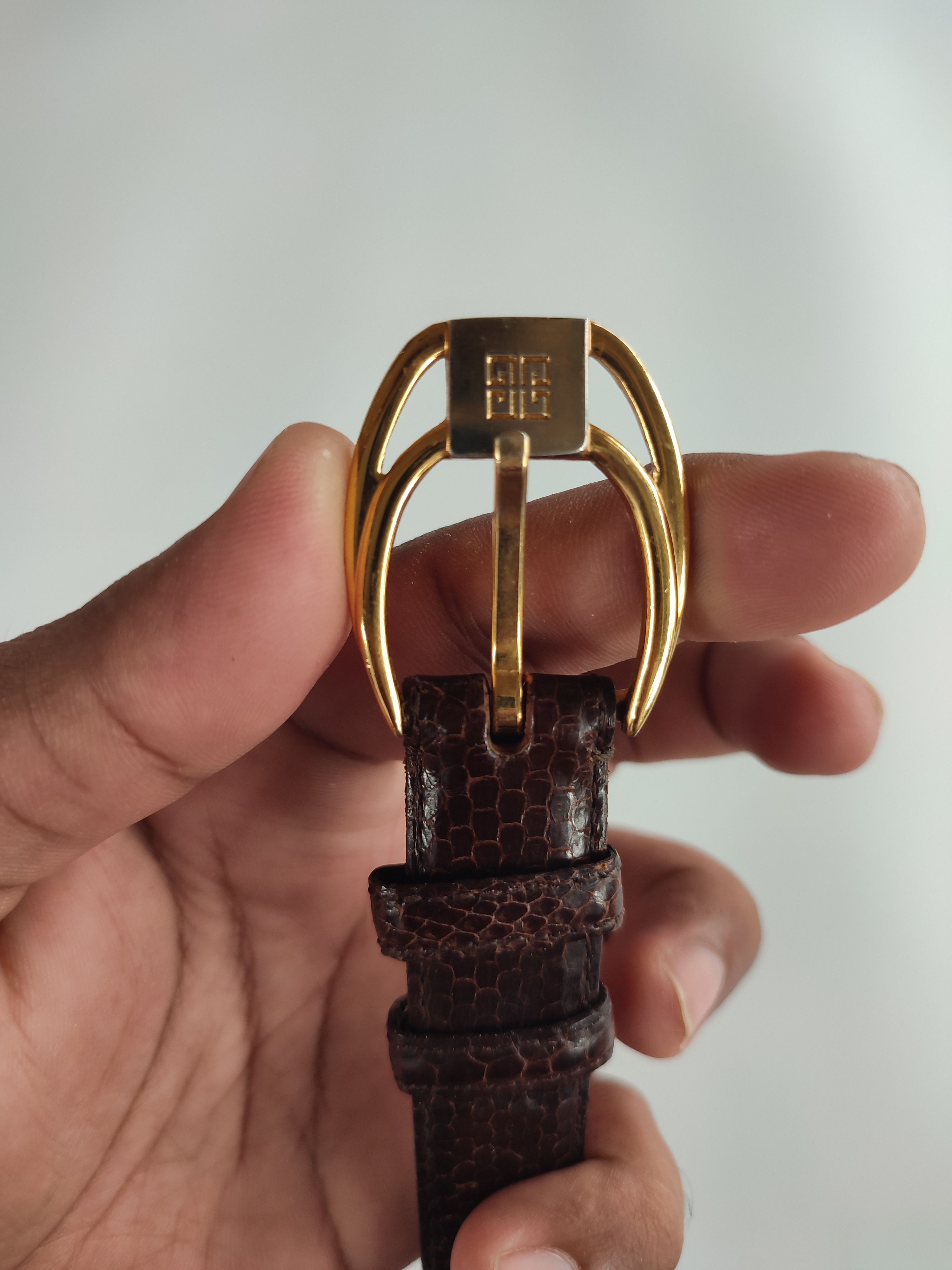 Givenchy Givenchy Brown Leather Belt Size ONE SIZE - 2 Thumbnail