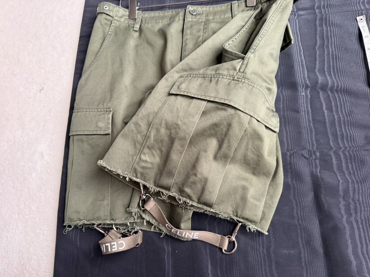 Celine Celine green cargo shorts with Celine logo straps 52 Hedi Size US 36 / EU 52 - 19 Thumbnail