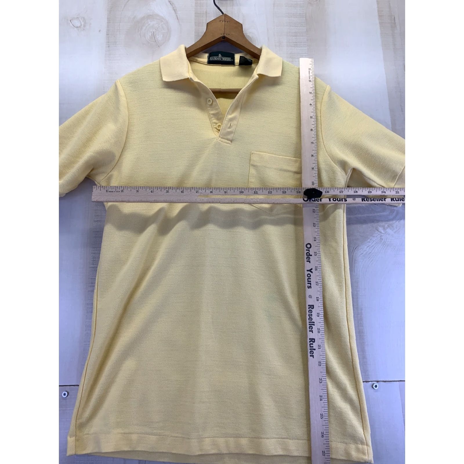 Vintage VINTAGE Boundary Waters Polo Shirt Womens S Yellow 1980s Cotton Blend Sportswear/Beach Size S / US 4 / IT 40 - 3 Thumbnail