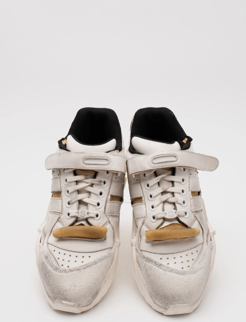 Maison Margiela MM6 Retro Fit Leather Sneakers Size US 7 / EU 40 - 3 Thumbnail