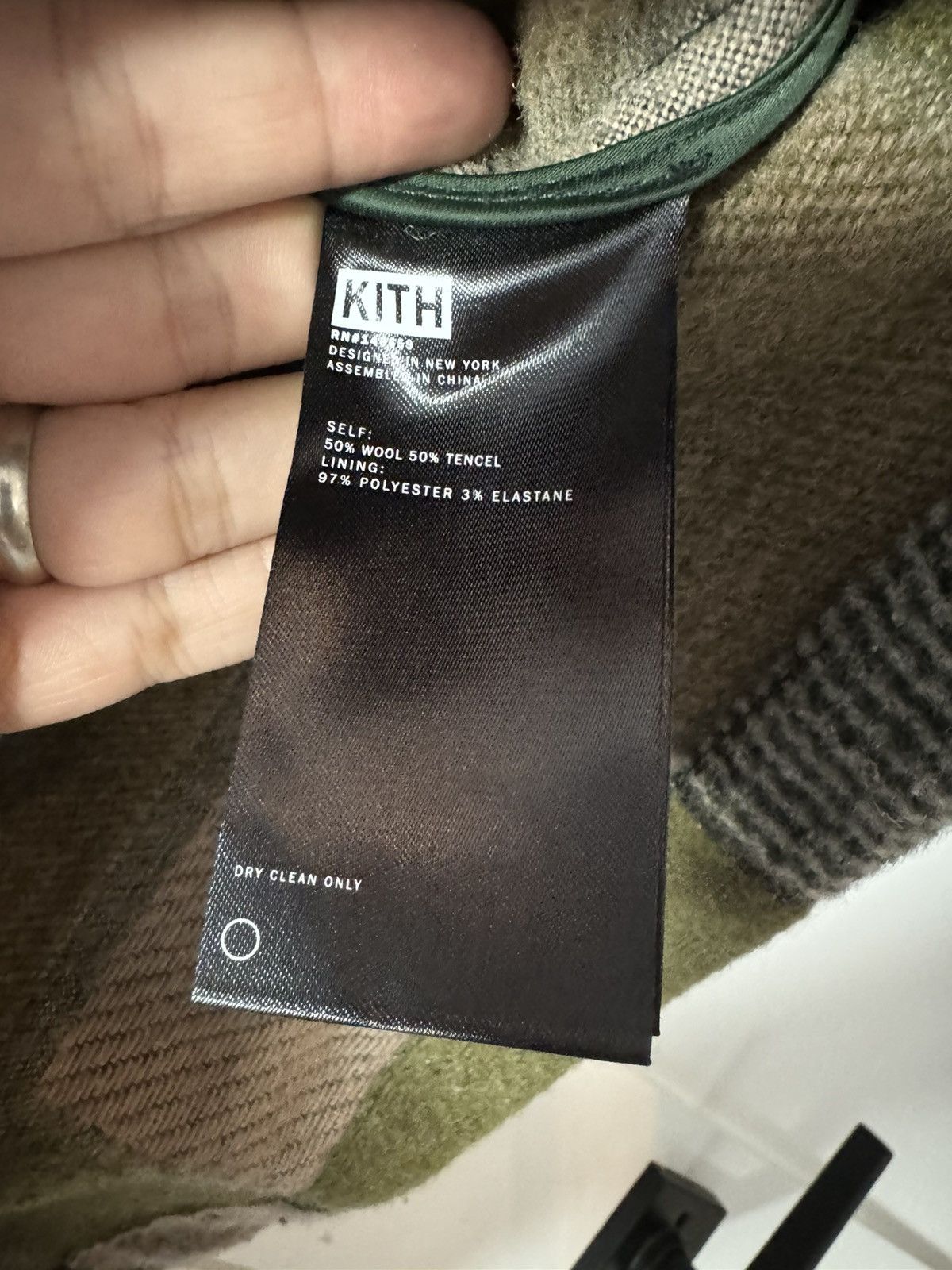 Kith Kith Patchwork Wool Coaches Jacket - Canopy (Green) Medium ...
