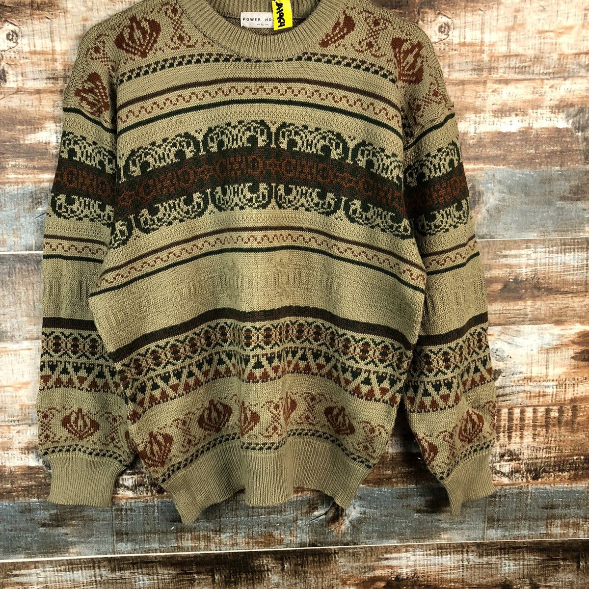 Vintage Power House Brown vintage Knitwear #A1954 Size US M / EU 48-50 / 2 - 3 Thumbnail