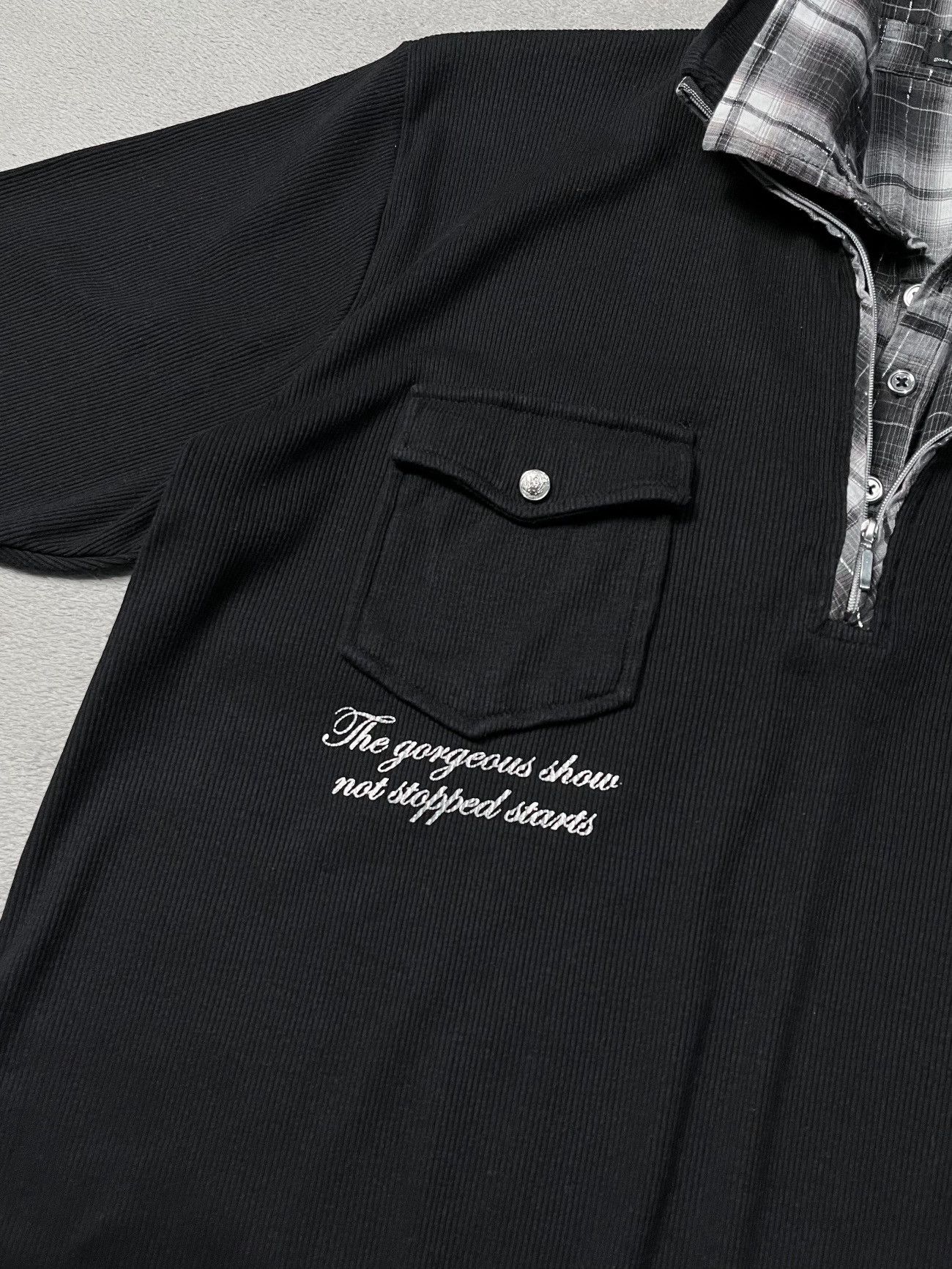 Japanese Brand Mitex Poem Double Layer Polo Shirt Lgb Style Size US L / EU 52-54 / 3 - 5 Thumbnail