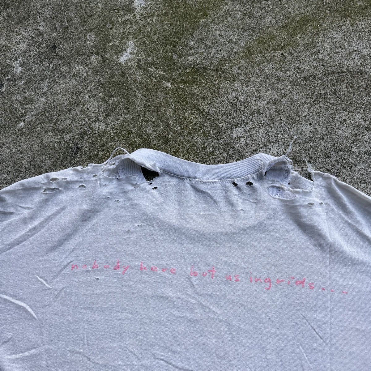 Band Tees Jane Siberry Thrashed Faded Distressed Shirt ERD Grunge Size US XXL / EU 58 / 5 - 15 Thumbnail