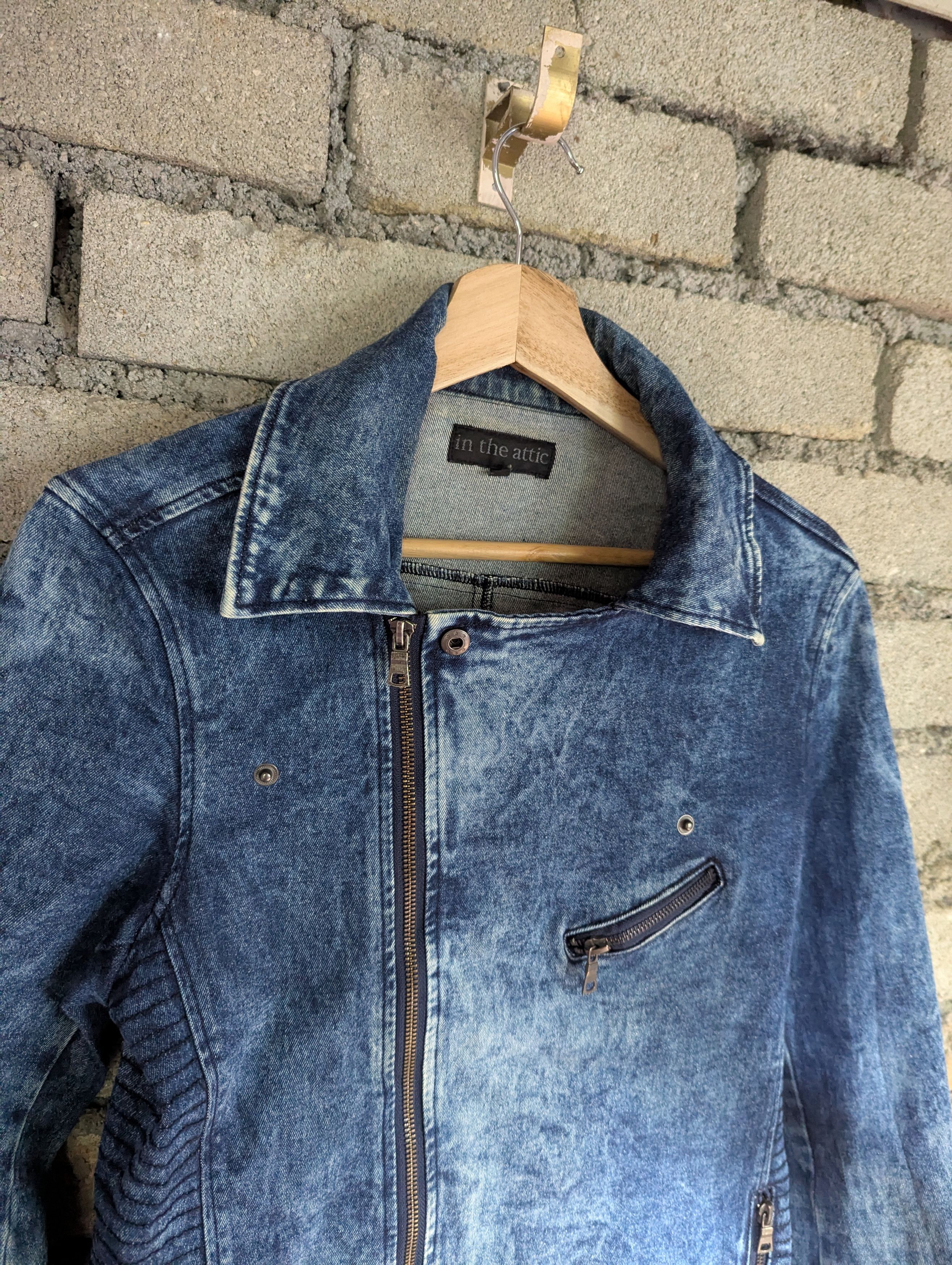In The Attic IN THE ATTIC ASYMMETRICAL ACID WASH DENIM JACKET Size L / US 10 / IT 46 - 6 Thumbnail