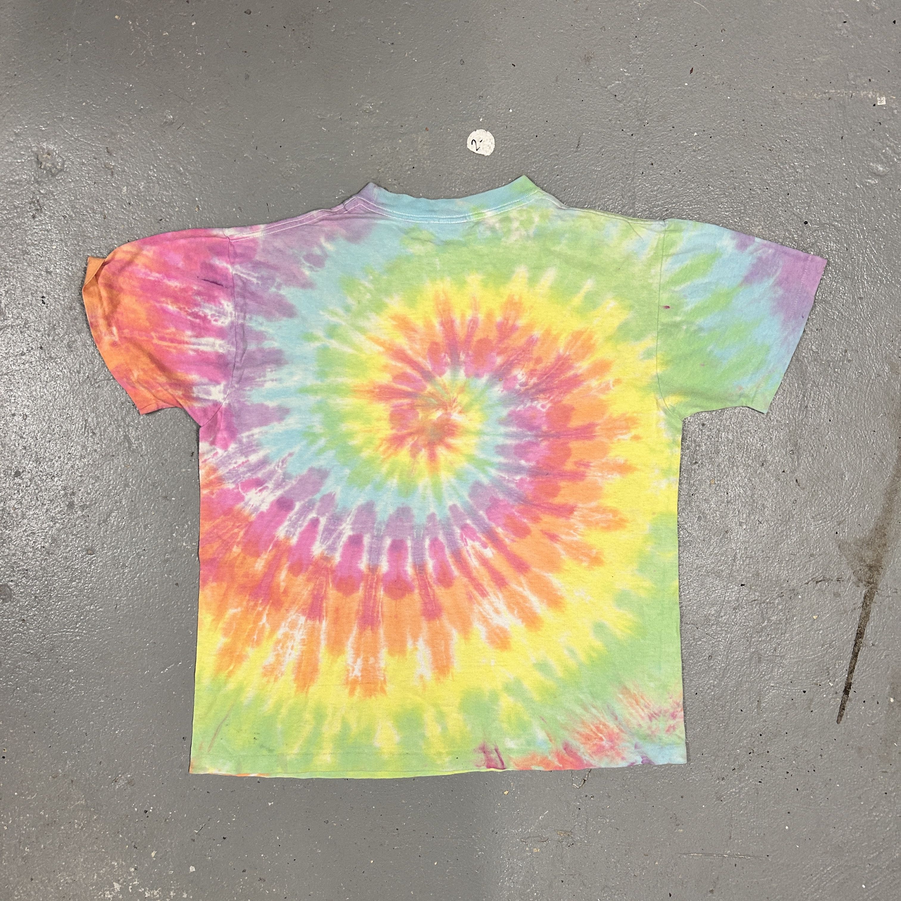 Anvil Vintage 80s Grateful Dead Dancing Bears Liquid Blue Tie-Dye T-Shirt Size US L / EU 52-54 / 3 - 2 Thumbnail
