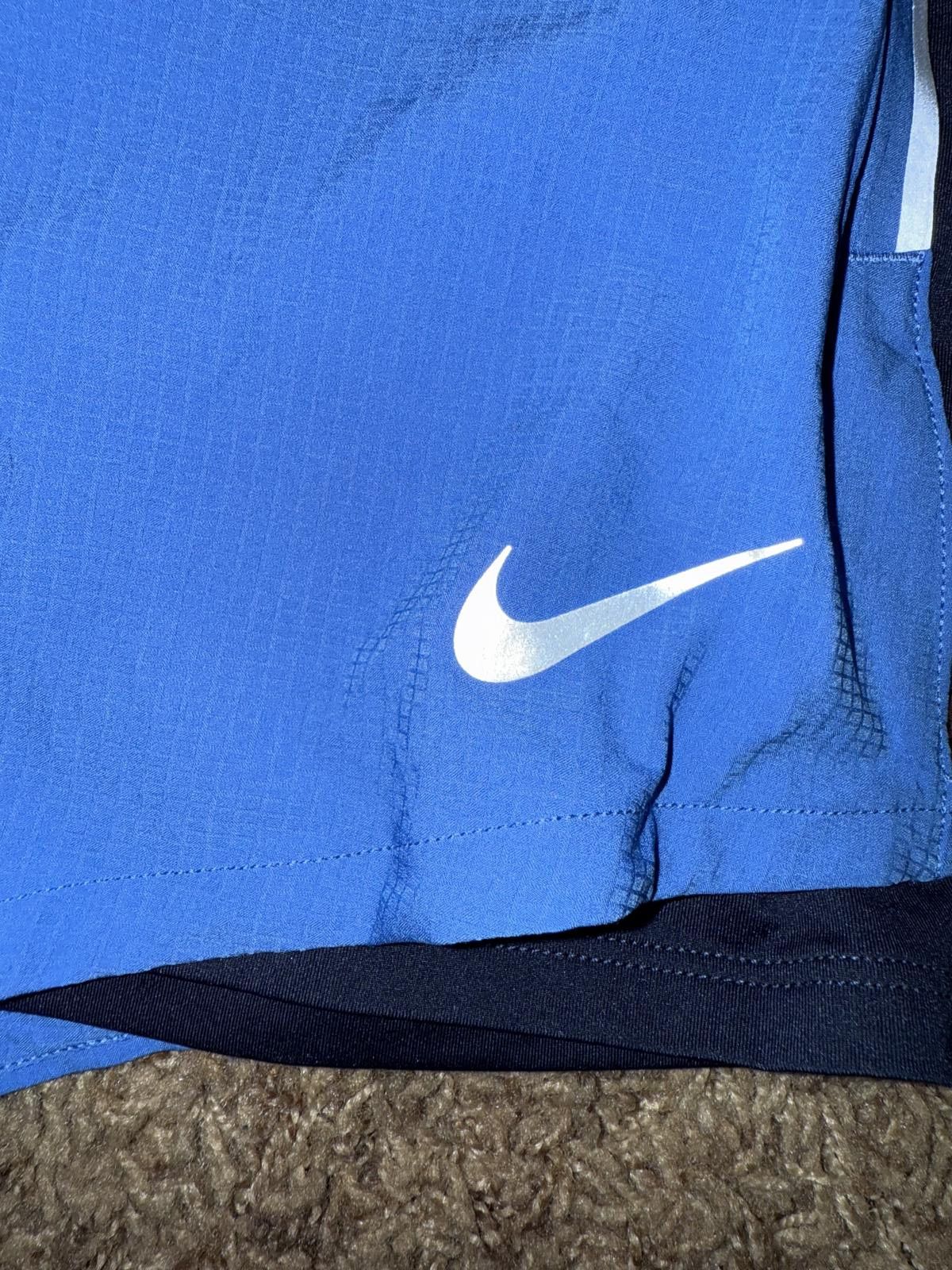 Nike Nike Men’s Flex Swift 2 in 1 5 Inch Blue Running Shorts Size US 30 / EU 46 - 7 Thumbnail