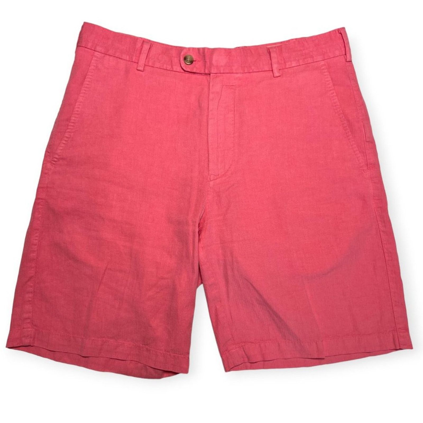 Peter Millar Peter Millar Linen Silk Chino Shorts Coral Pink Size 32 Size US 32 / EU 48 - 1 Thumbnail