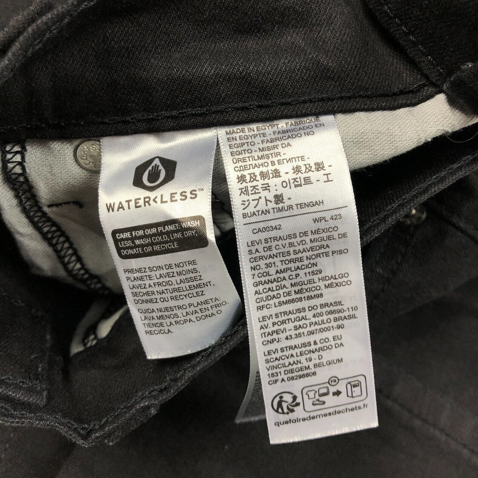 Levi's × True Religion Levi's 514 Black Denim Jeans Pants Size 30x30 Casual Mens B4 Size US 30 / EU 46 - 4 Thumbnail