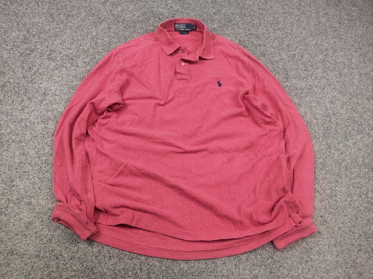 Polo Ralph Lauren Vintage 90's Polo Ralph Lauren Faded Rugby Polo Long sleeve Size US L / EU 52-54 / 3 - 2 Thumbnail