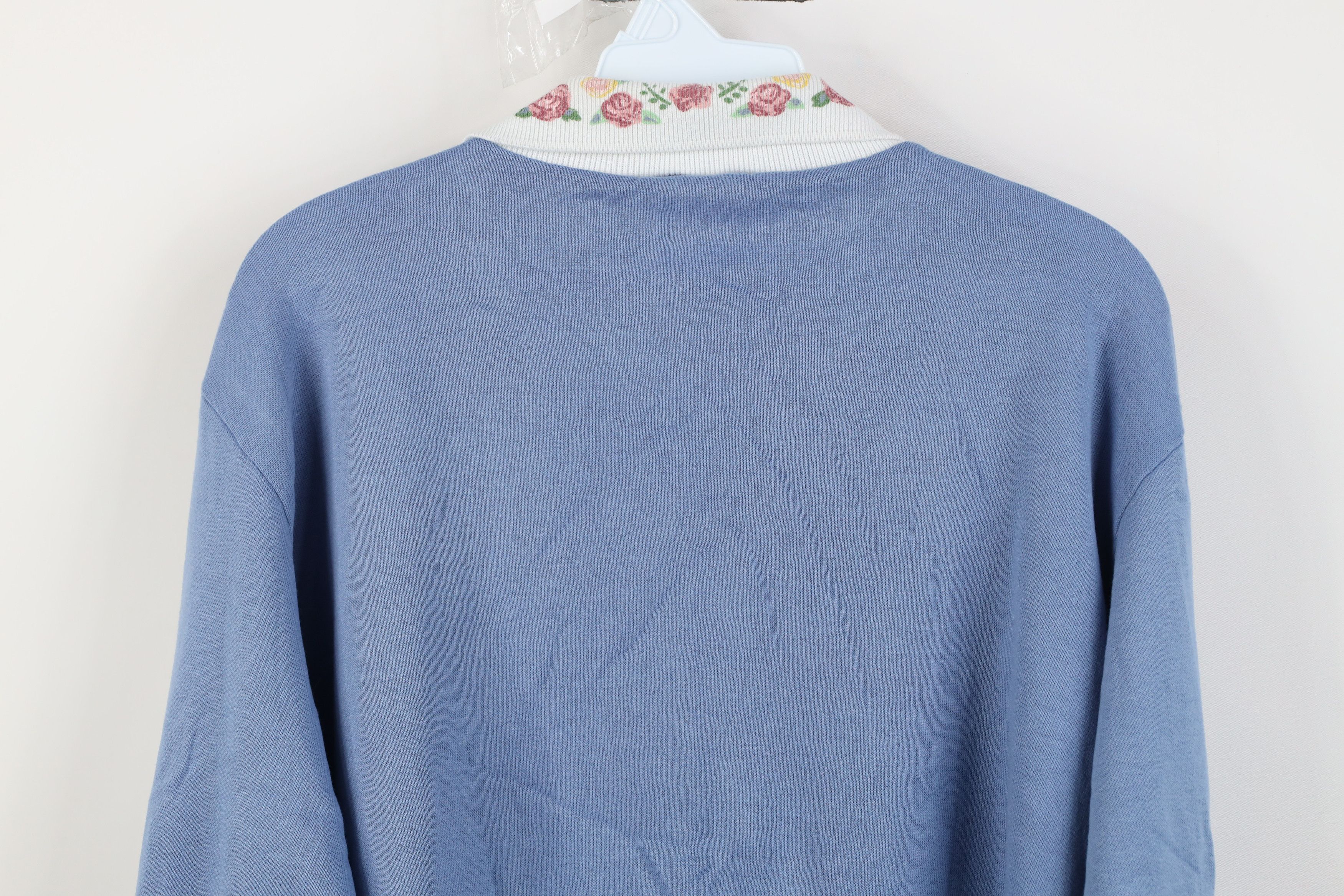 Vintage Vintage 90s Country Primitive Floral Collared Sweatshirt Size XXL / US 16-18 / IT 52-54 - 11 Thumbnail