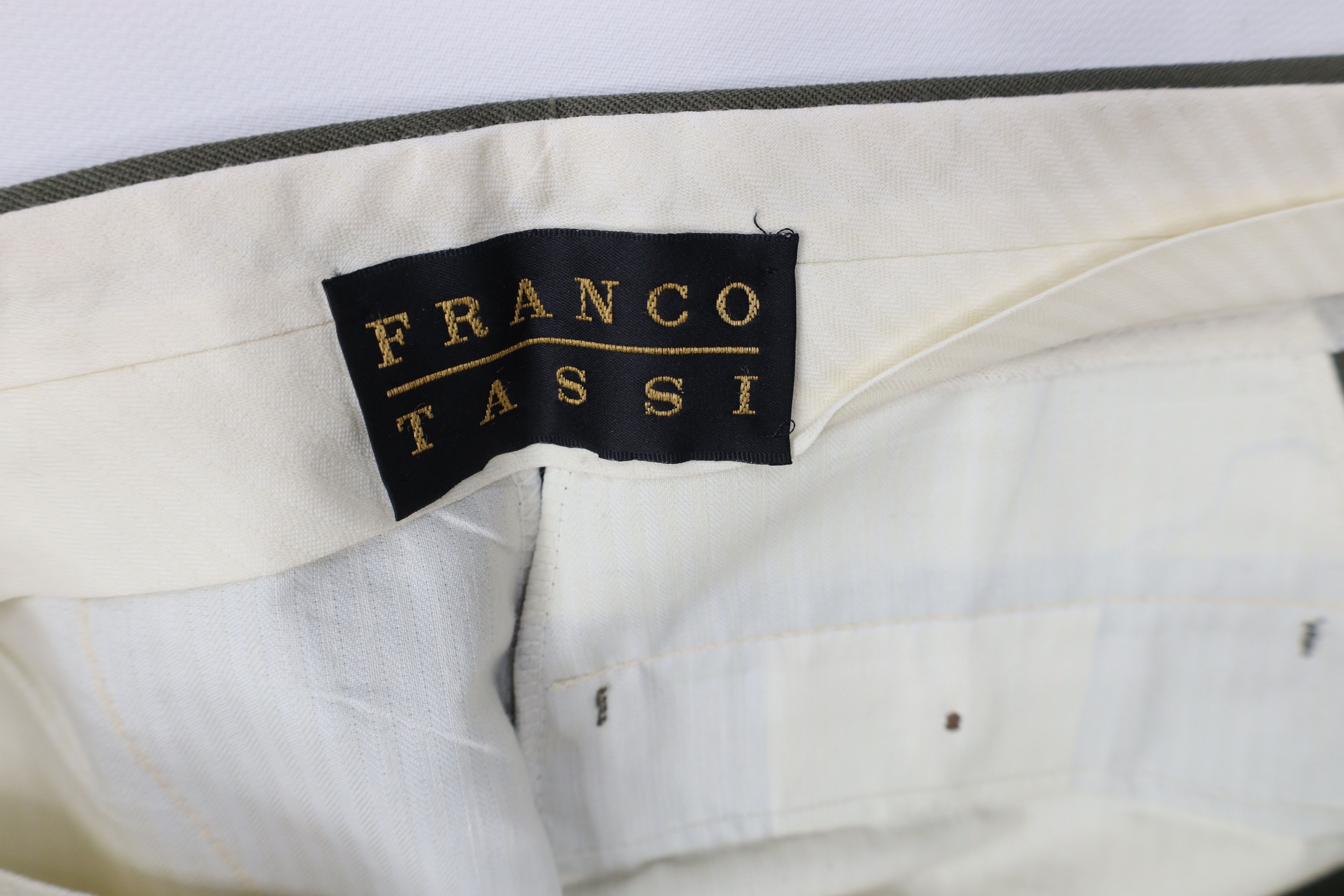 Vintage Vintage 90s Streetwear Wool Knit Wide Leg Chino Pants Green Size US 34 / EU 50 - 10 Thumbnail