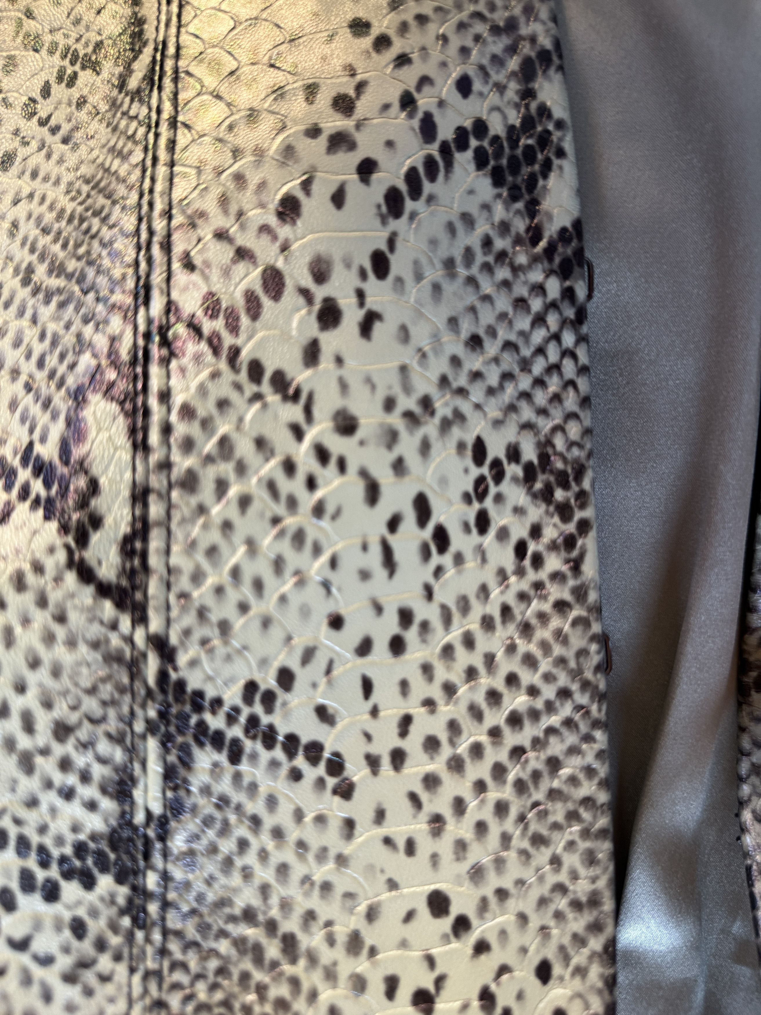 Alice + Olivia Snake Print Leather Jacket Size XS / US 0-2 / IT 36-38 - 12 Thumbnail