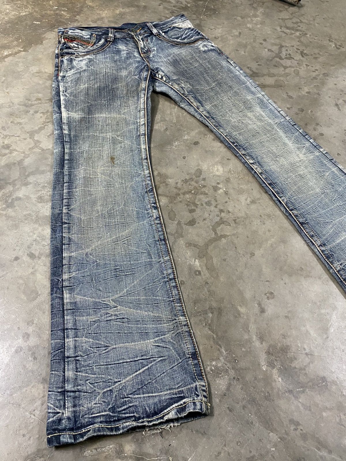 If Six Was Nine × Tornado Mart × semanticdesign Flare Jeans Japan Semantic Design Clawsmark Distressed @193 Size US 31 - 8 Thumbnail