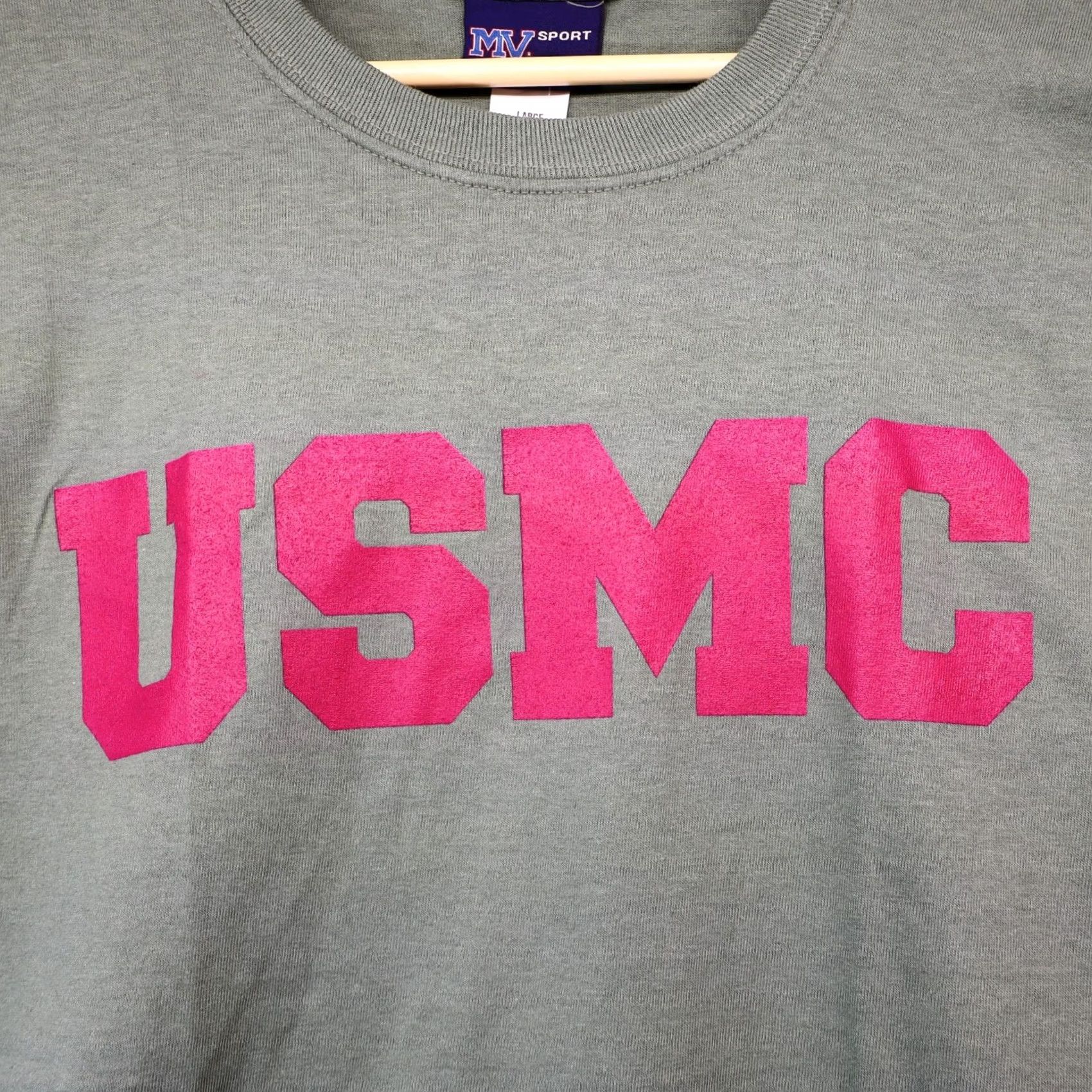 Olive MV Sport USMC T-Shirt Large Green Mens NWT Size US L / EU 52-54 / 3 - 2 Thumbnail