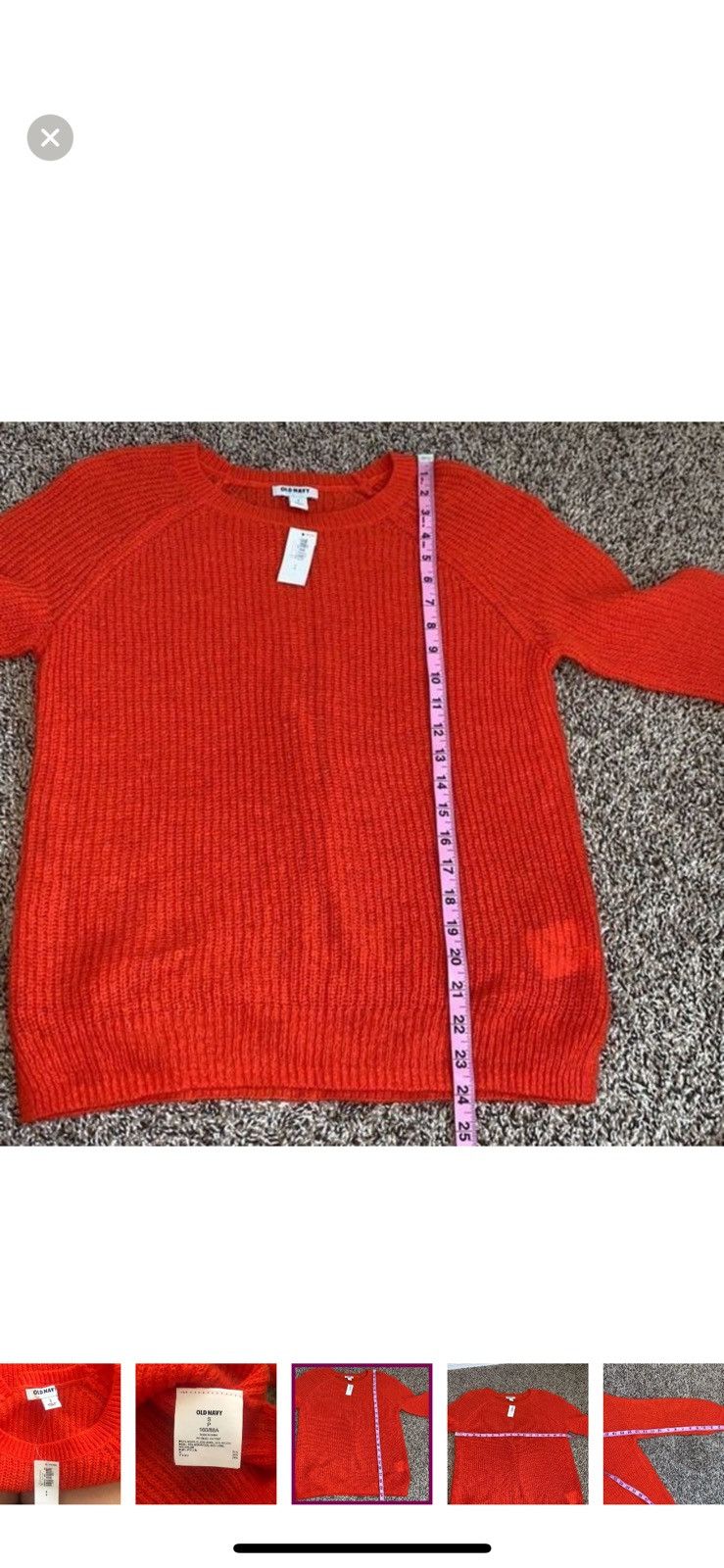 Old Navy Old navy small orange crewneck sweater Size S / US 4 / IT 40 - 5 Thumbnail