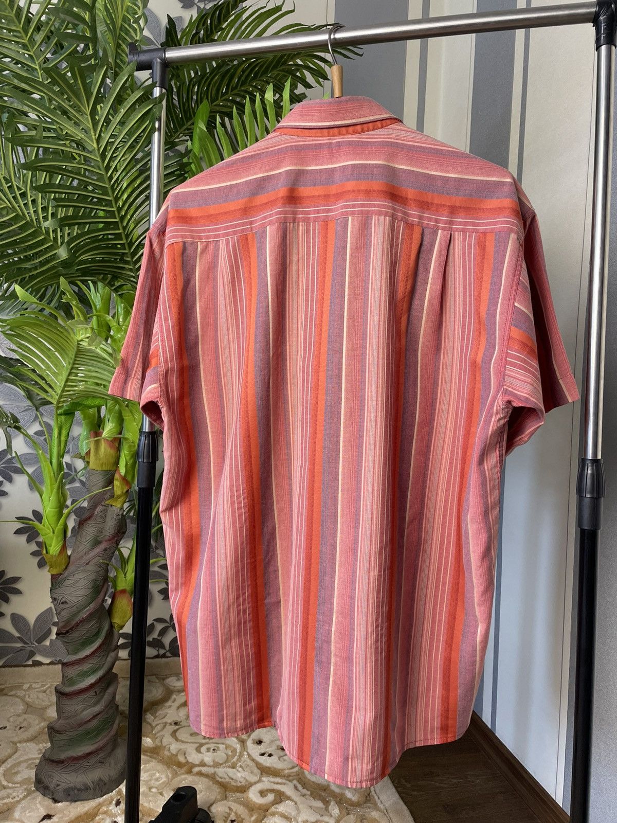 Armani Collezioni Vintage Armani Collezione Short Sleeve Button Up Shirt XXL Size US XXL / EU 58 / 5 - 3 Thumbnail