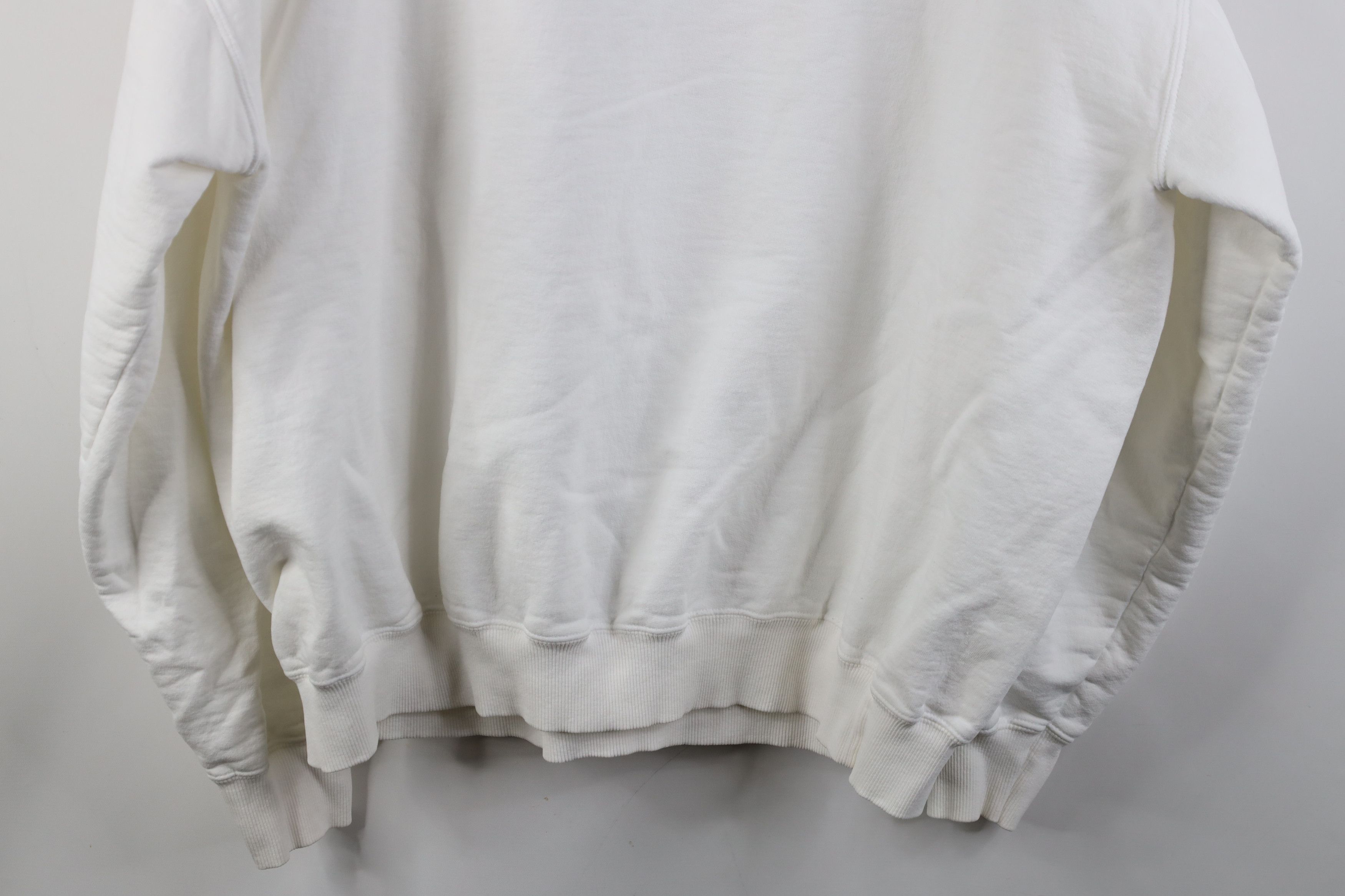 Vintage Vintage 90s Streetwear Boxy Fit Heavyweight Sweatshirt White Size US XXL / EU 58 / 5 - 10 Thumbnail