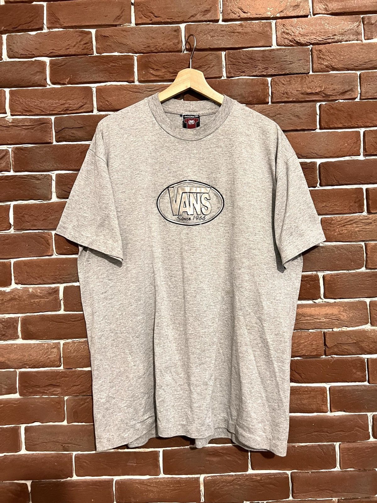 Vans Vintage 90s Vans Skate Tee Skateboard Grey Rare 66 Since Size US L / EU 52-54 / 3 - 1 Thumbnail