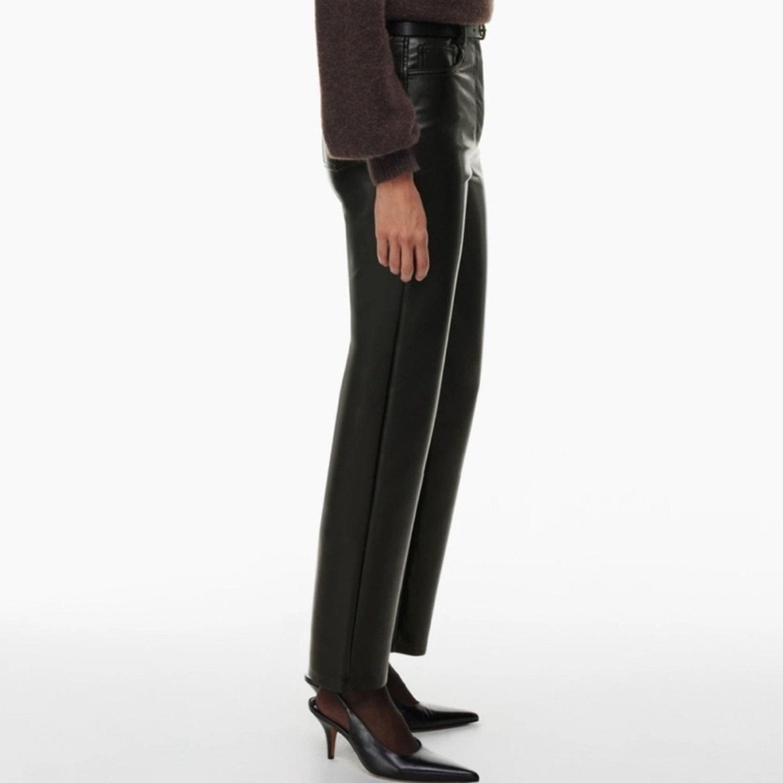 Aritzia Aritzia Wilfred The Melina™ Pant Faux Leather Size 24" / US 00 / IT 34 - 3 Thumbnail