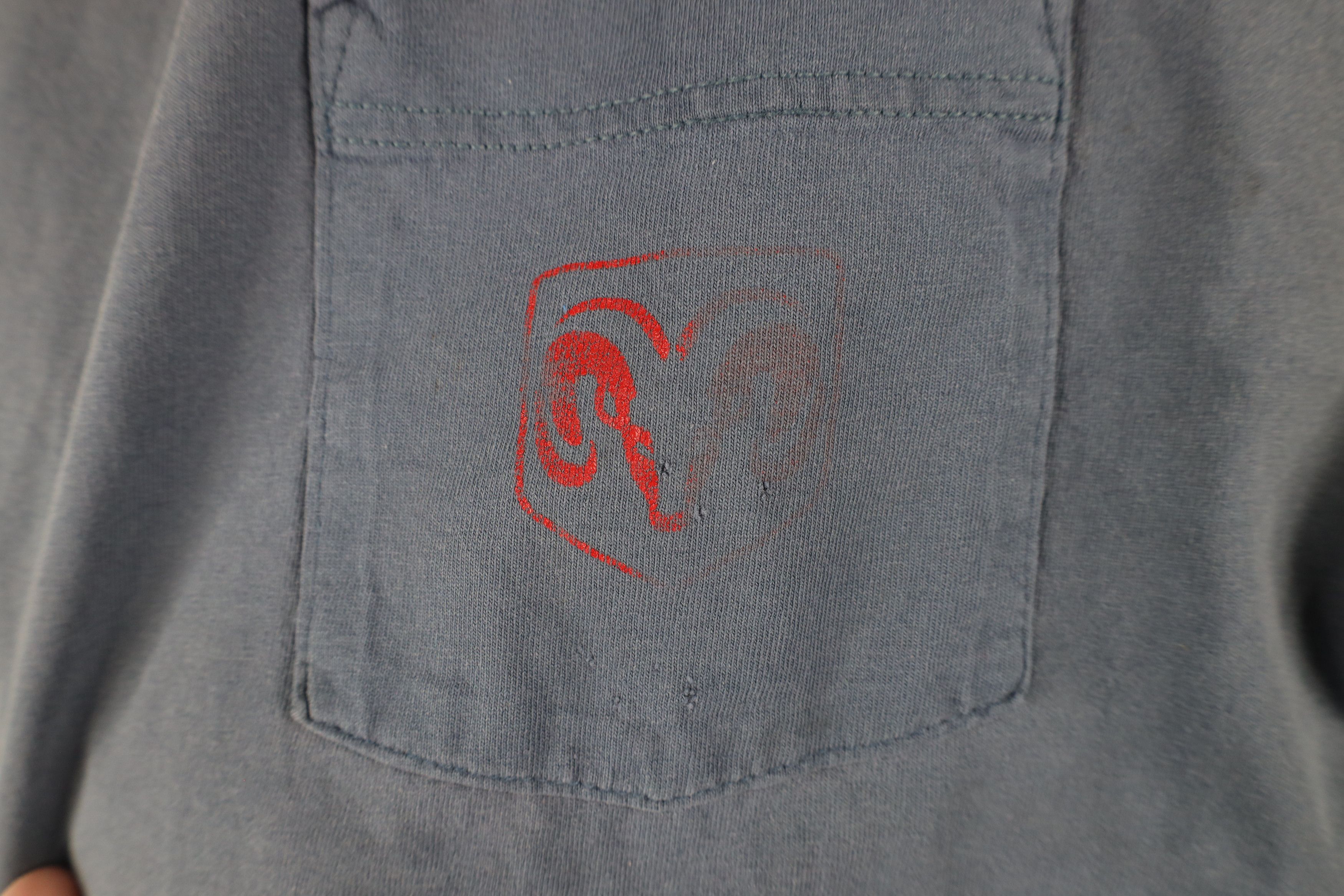Vintage Vintage 90s Dodge Ram Trucks Pocket T-Shirt Blue Cotton USA Size US XL / EU 56 / 4 - 4 Thumbnail