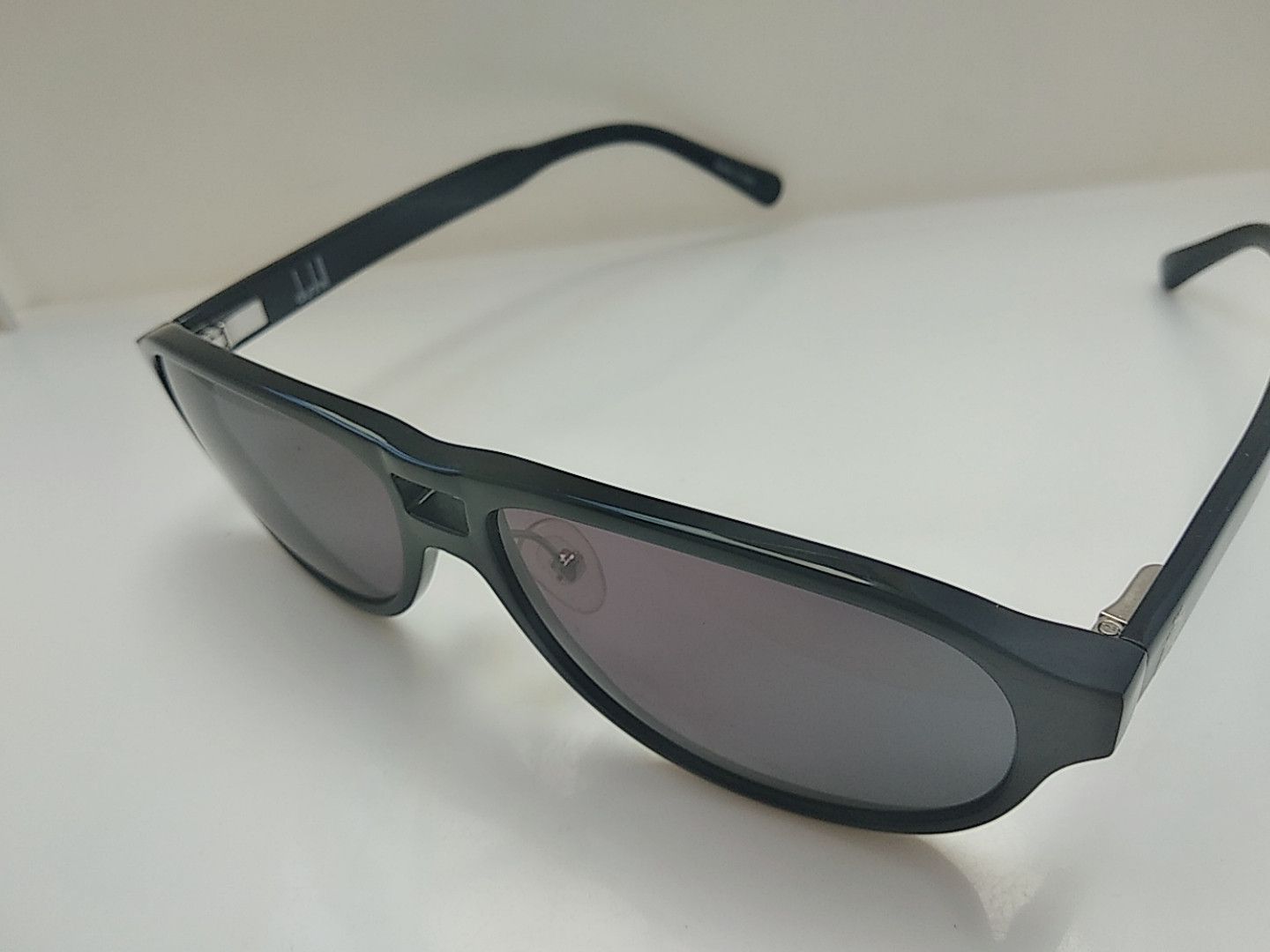 Vintage Vintage Dunhill D7003 Black Aviator Sunglasses Frame Size ONE SIZE - 3 Thumbnail