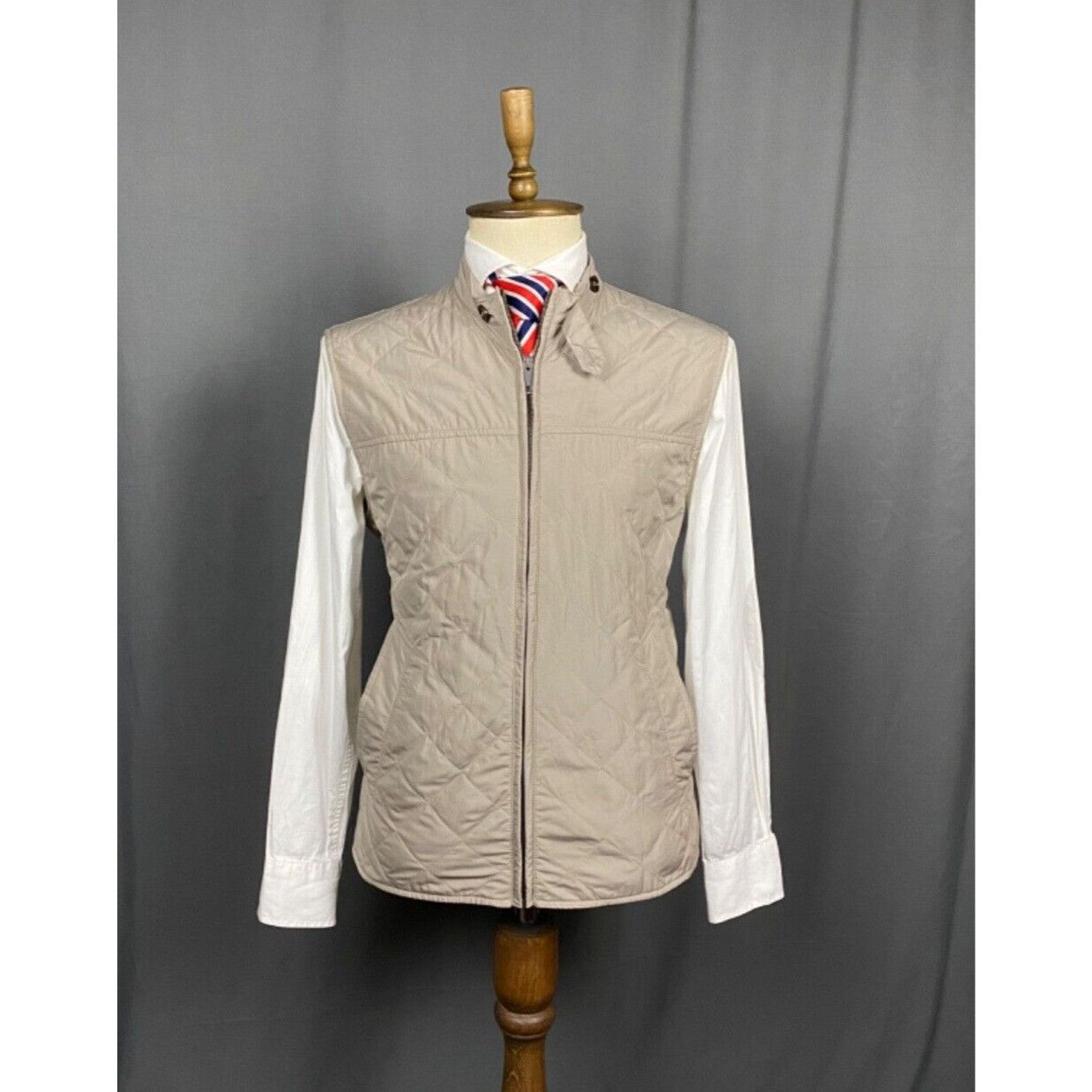 Burberry Burberry Men's Beige Quilted Vest Size XL Size US XL / EU 56 / 4 - 1 Thumbnail