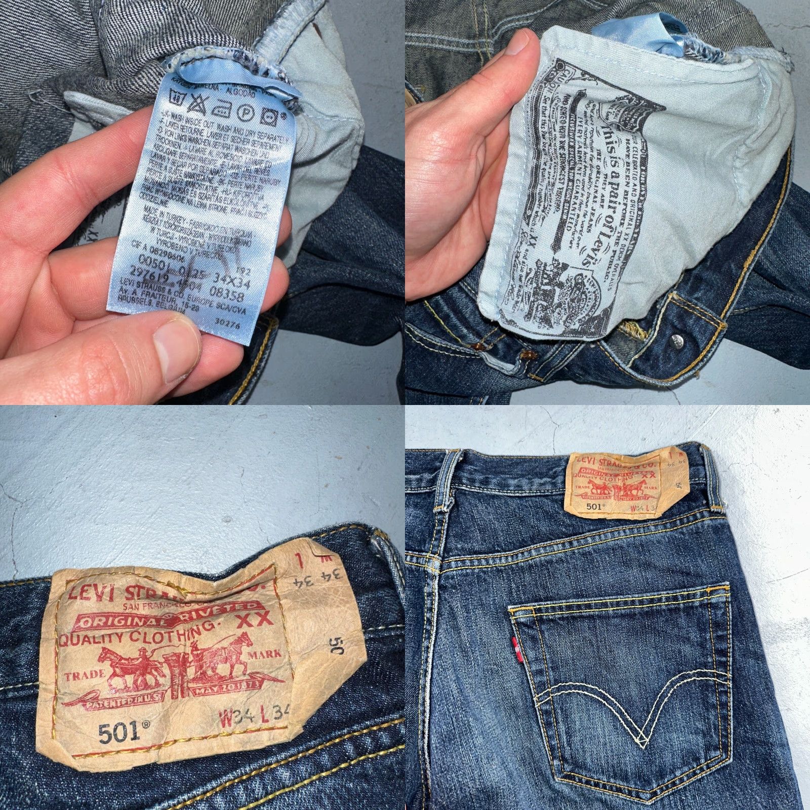 Levi's VINTAGE Levi's 501 Jeans Straight Men Blue 34x34 Inseam 34 Size 34 90s Style - Note: Must avoid extra words; also ensure within 200 chars. Size US 34 / EU 50 - 9 Thumbnail