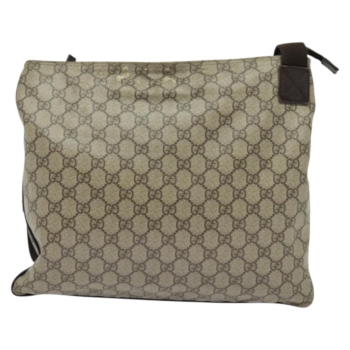 Gucci GUCCI GG Supreme Shoulder Bag Pvc Beige Silver Size ONE SIZE - 3 Thumbnail