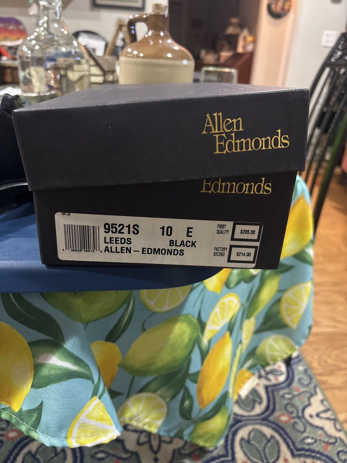 Allen Edmonds Allen Edmonds Leeds Black 10E Size US 10 / EU 43 - 1 Thumbnail