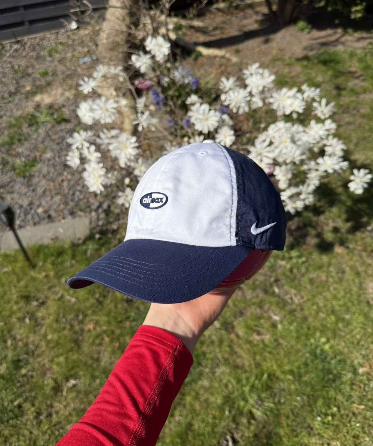 Nike × Vintage Nike Air Max vintage 00’s Y2K Swoosh Cap Hat One Size Size ONE SIZE - 2 Thumbnail