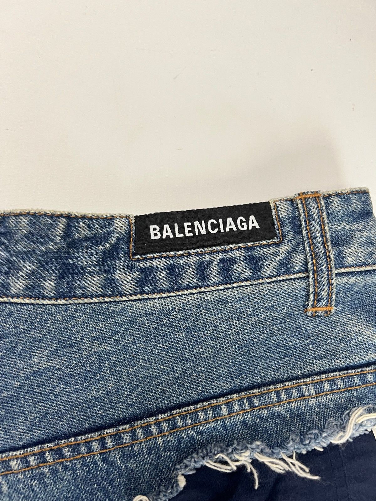 Balenciaga BALENCIAGA AW21 AFTERWORLD SAMPLE SLASHED JEANS TRACKPANTS Size US 32 / EU 48 - 9 Thumbnail