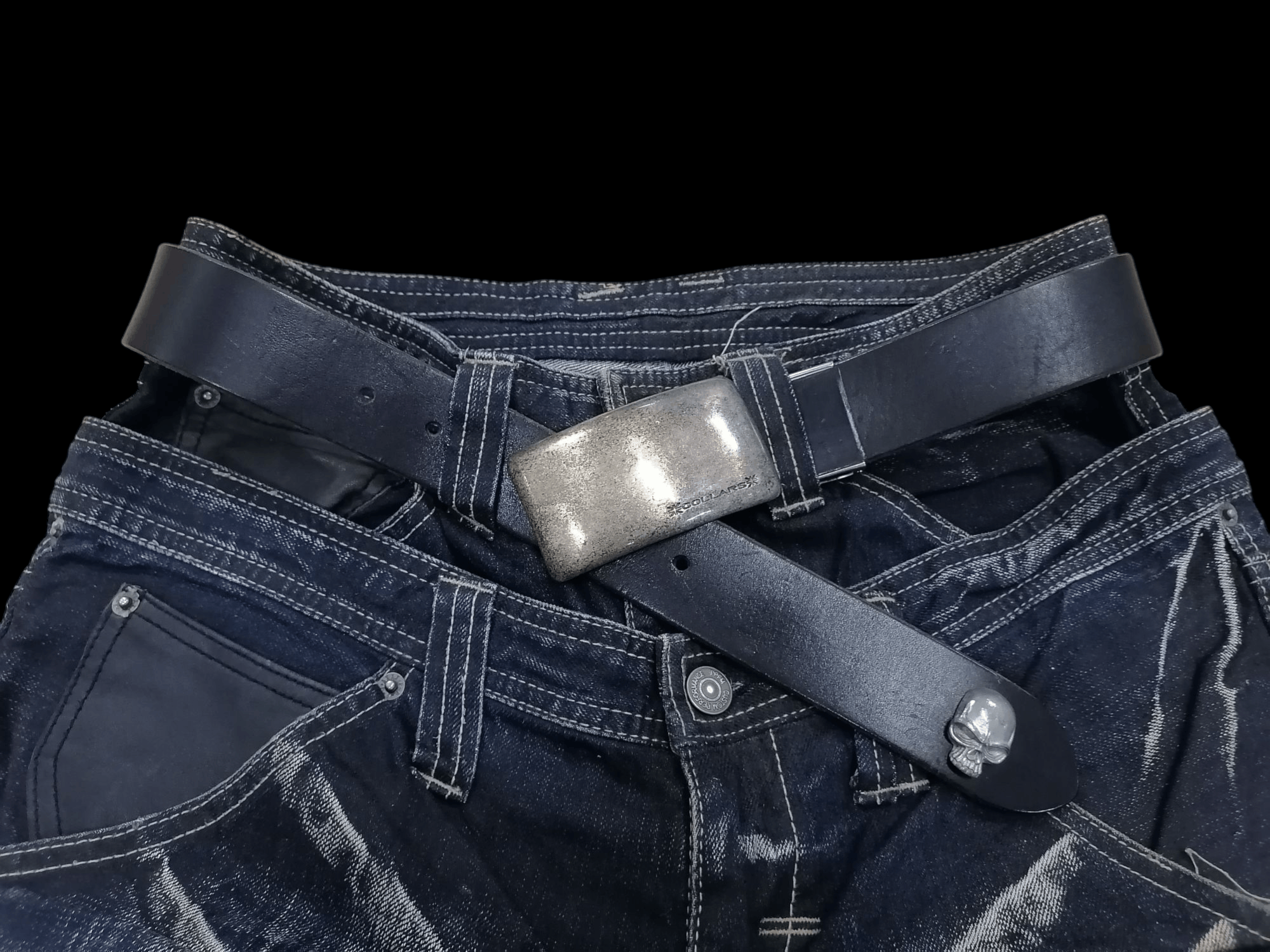 Jack Rose Collars Skull Logo Japan Leather Craft Belts
