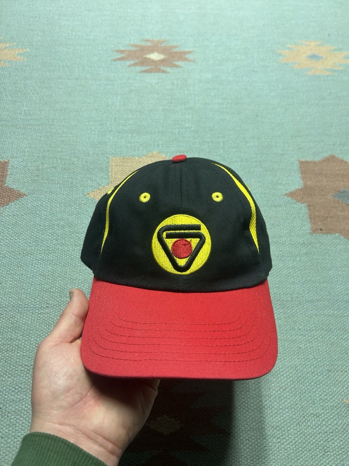 Vintage Great Lakes hybrids strapback hat farm feed black red yellow Size ONE SIZE - 2 Thumbnail