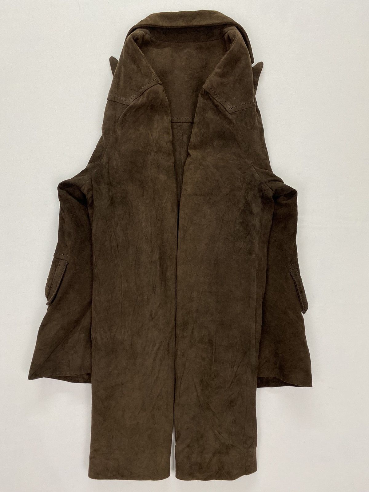 Japanese Brand Flora Smith Leather Coat Size XS / US 0-2 / IT 36-38 - 6 Thumbnail
