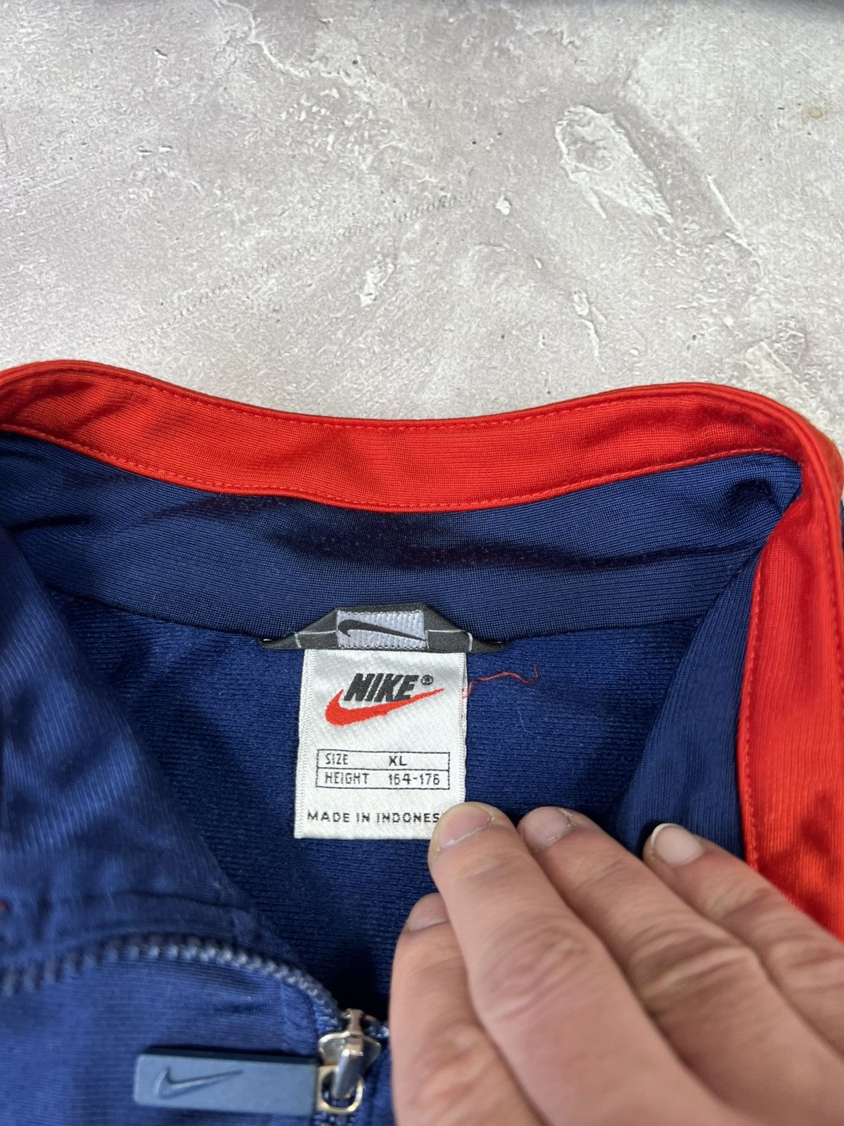 Nike × Vintage Vintage 90s Nike Zip Jacket Size US S / EU 44-46 / 1 - 4 Thumbnail