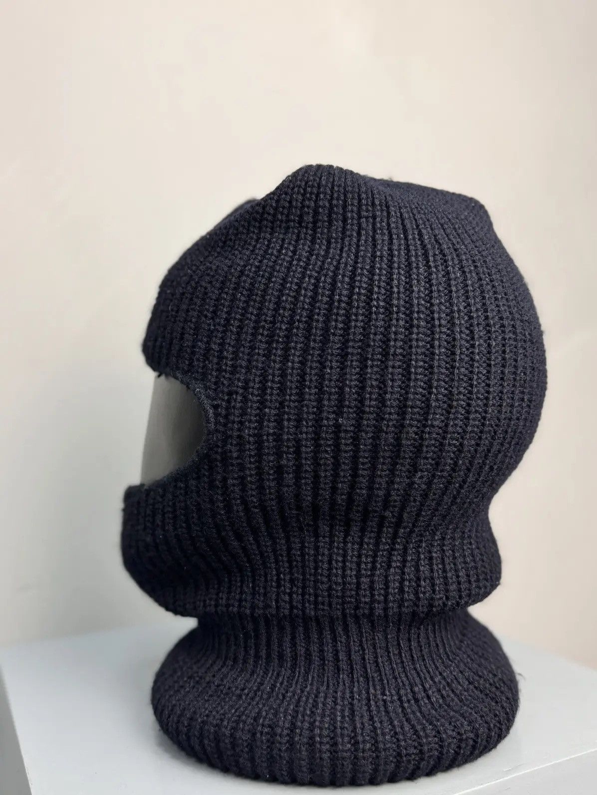 Stussy × Vintage RARE Stussy Y2K Vintage Knit Balaclava Logo Cap Hat Size ONE SIZE - 7 Thumbnail