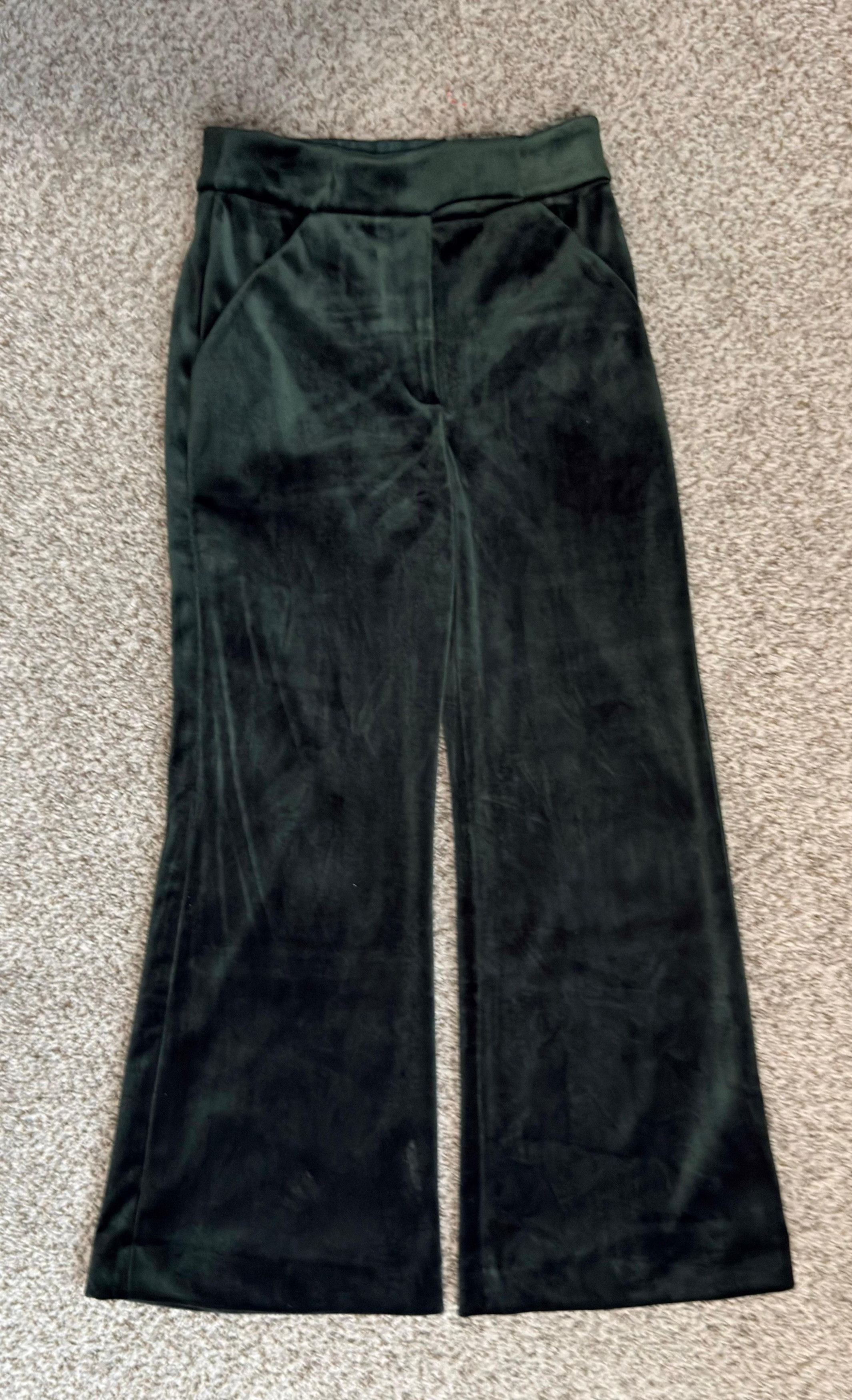 Express Elegant Express Velvet Women's Suit Set Dark Green - XS Size 25" / US 0 / IT 36 - 5 Thumbnail