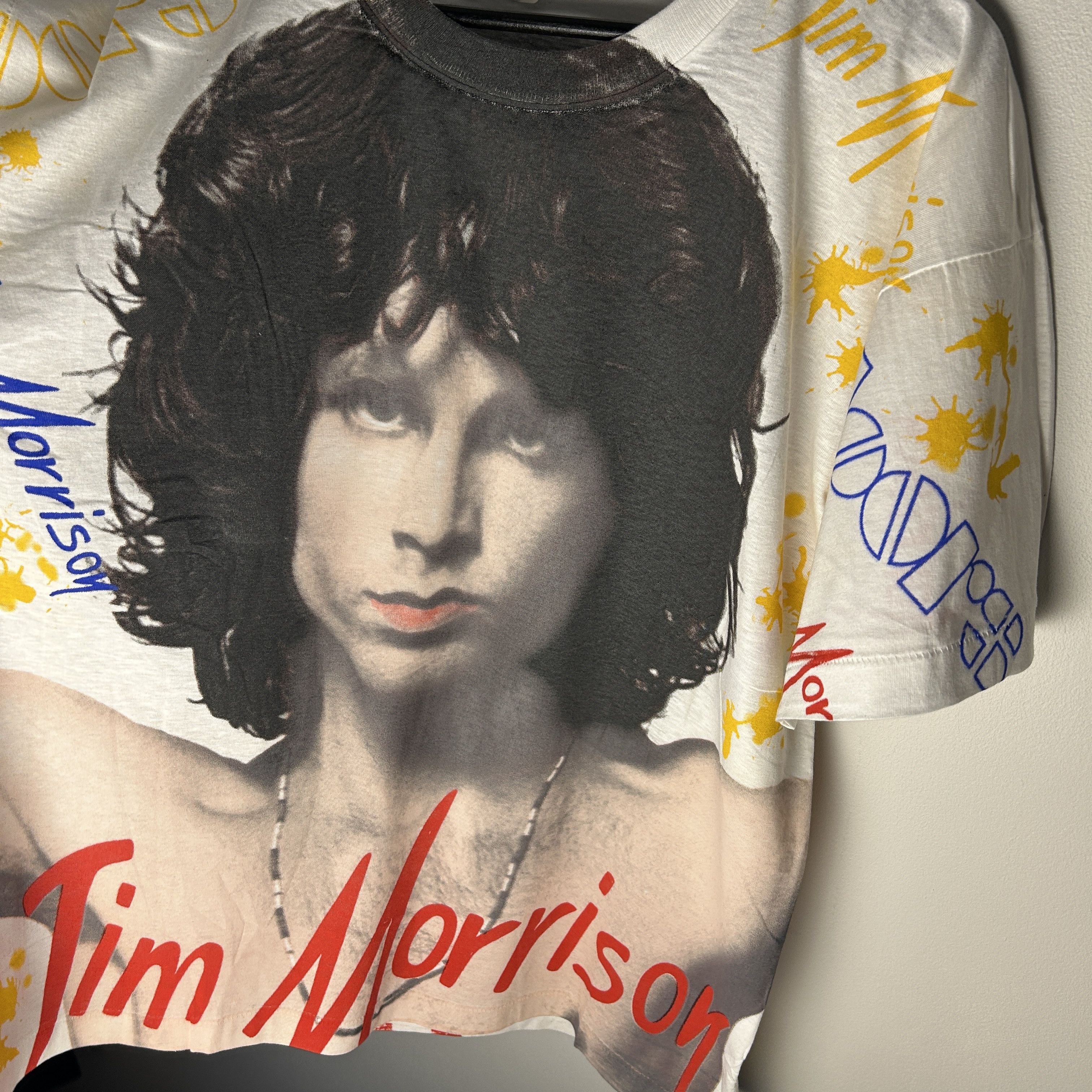 Band Tees Vintage Jim Morrison The Doors Allover Print 90’s T-shirt Size US L / EU 52-54 / 3 - 3 Thumbnail