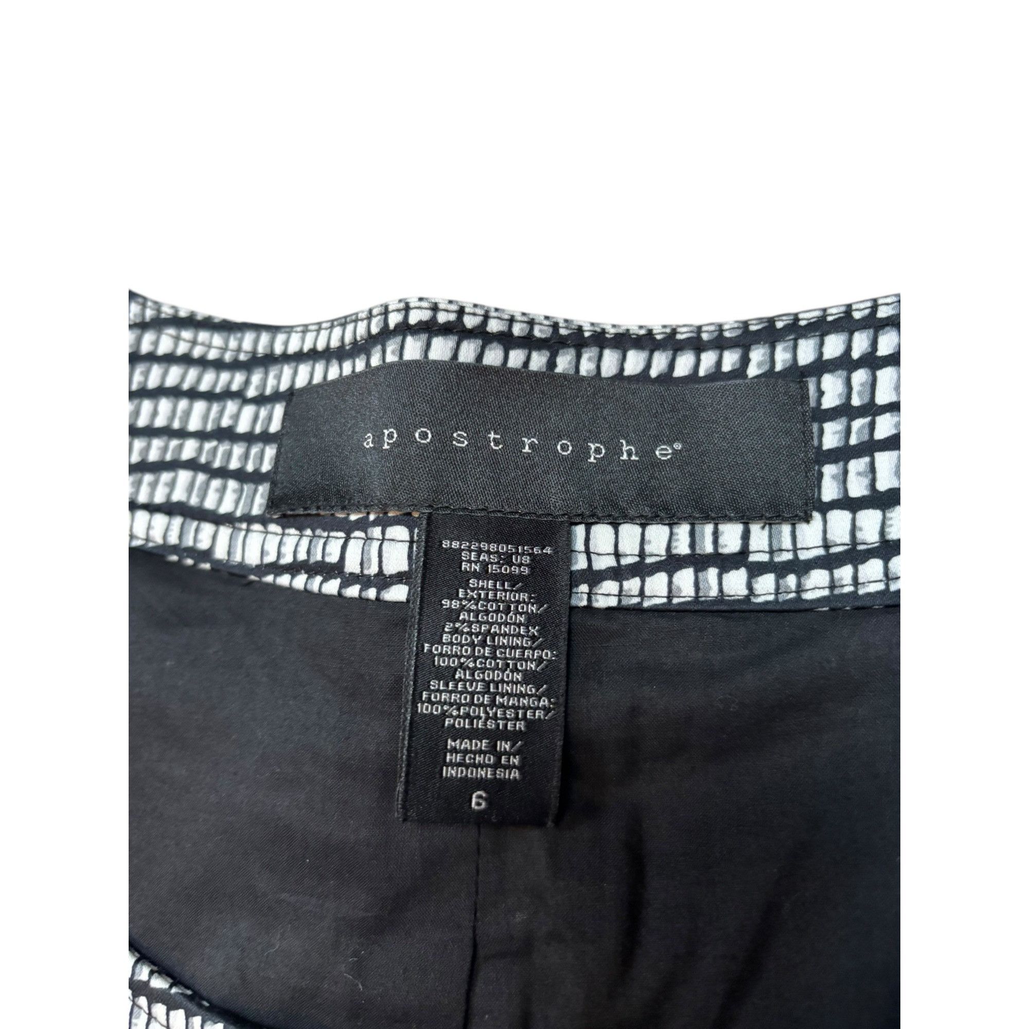 Other Womens Black & White Checkered Houndstooth Pleated Blouse Size XS / US 0-2 / IT 36-38 - 2 Thumbnail