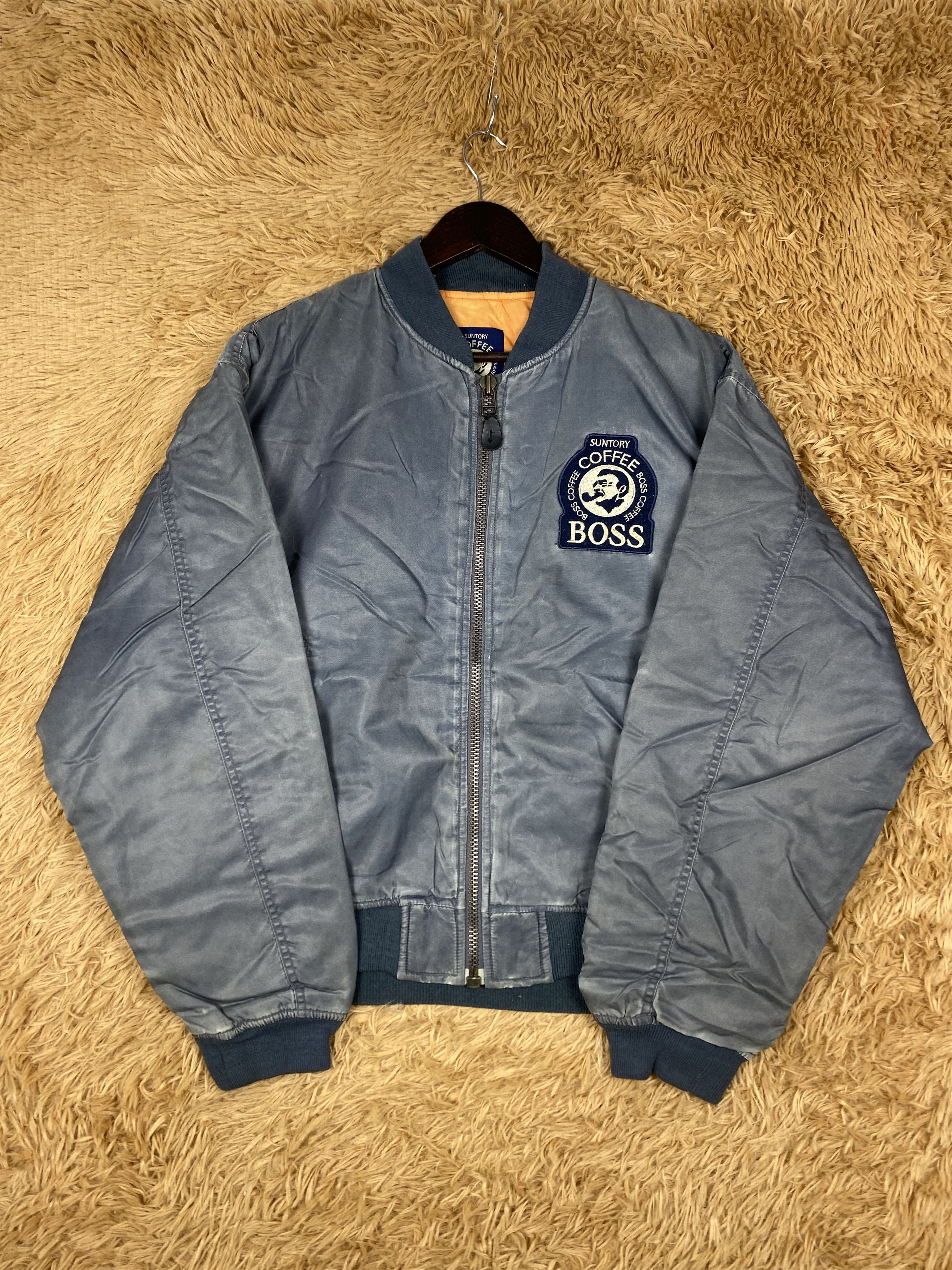 Japanese Brand Vintage Suntory Boss Coffee Bombers Jacket DJ0772 Size US M / EU 48-50 / 2 - 4 Thumbnail