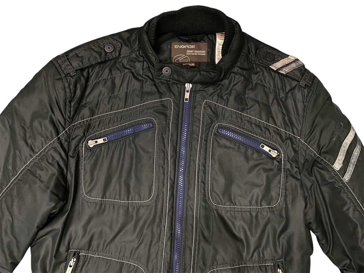 Energie × Vintage VINTAGE Y2K ENERGIE JEAN SESSION PUFFER RIDER JACKET Size US M / EU 48-50 / 2 - 2 Thumbnail