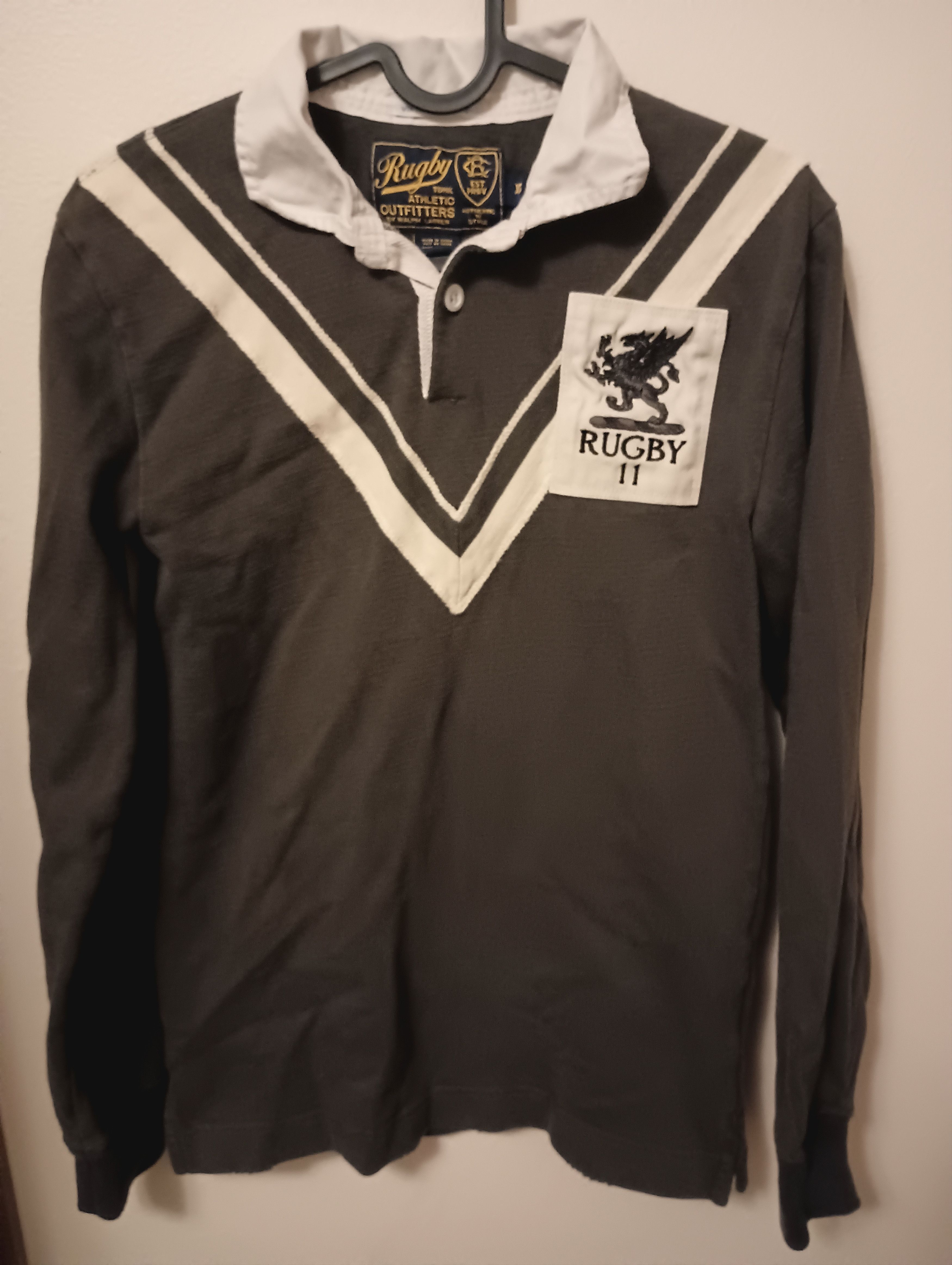 Ralph Lauren VINTAGE RALPH LAUREN Black rugby polo Size US XS / EU 42 / 0 - 5 Thumbnail